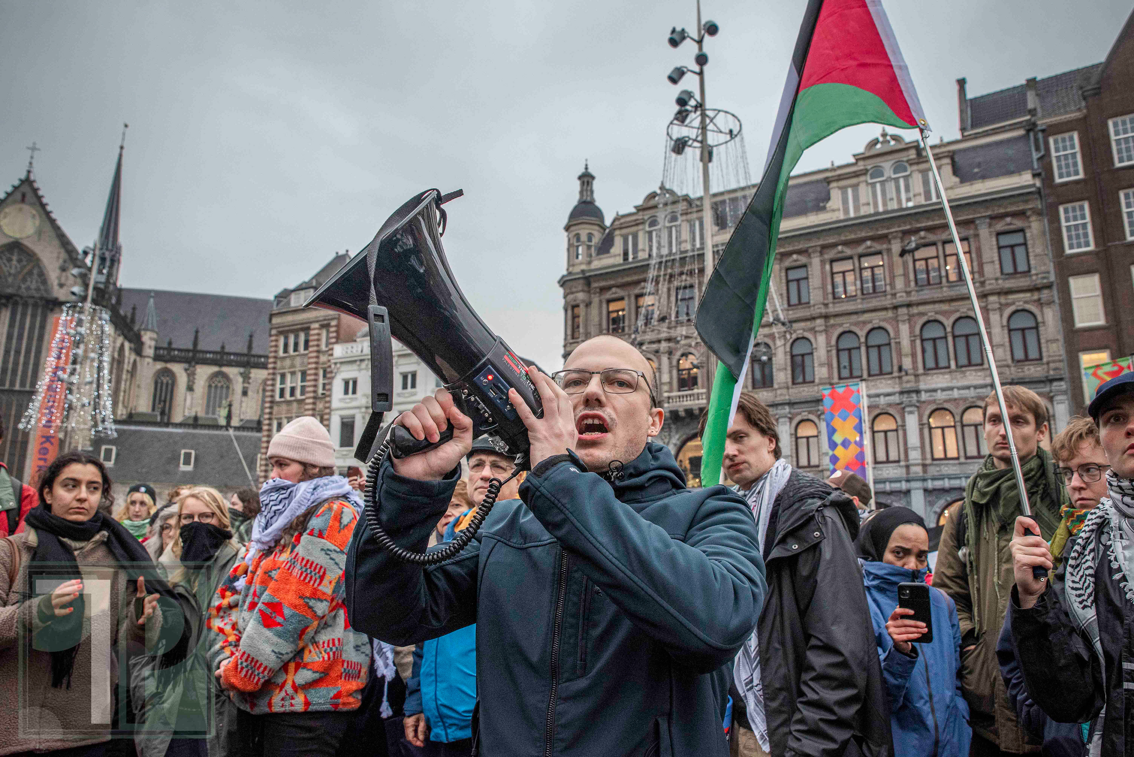 November 10, 2024 - Palestinian Activists Joined in Amsterdam To Protest Against Recent Violence That Erupted Between Pro-Israel and Pro-Palestinian Activists.