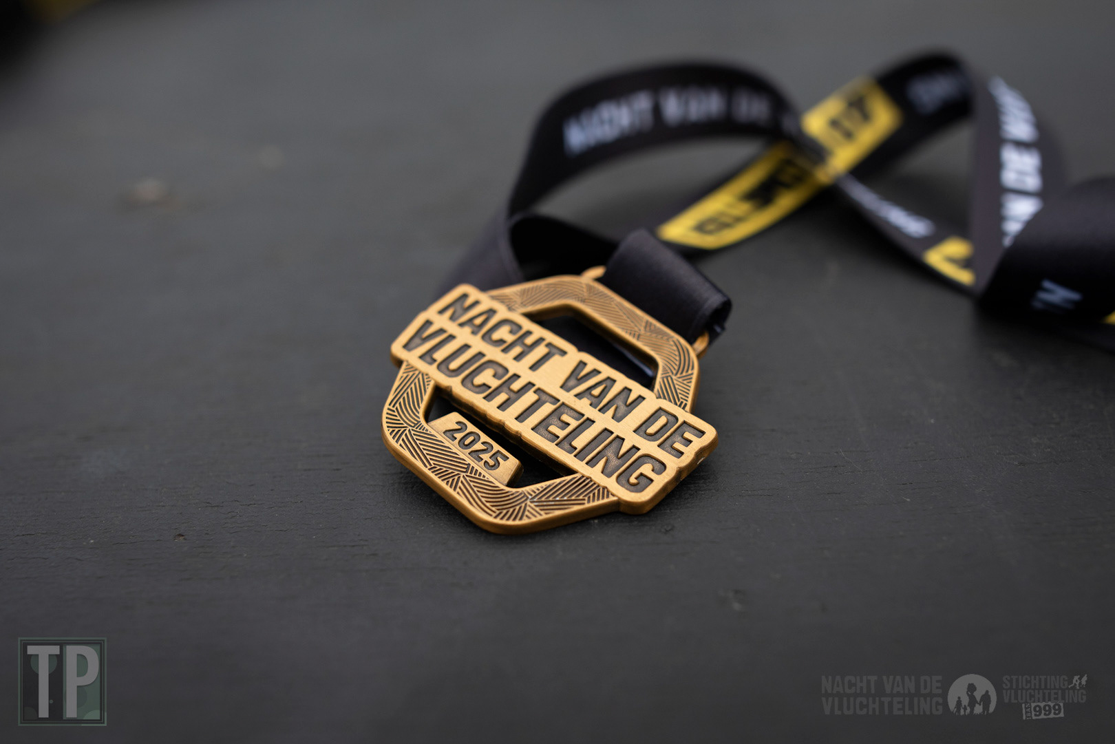 The prize at the end of the 40 kilometres of the Nacht van de Vluchteling fundraising walk.