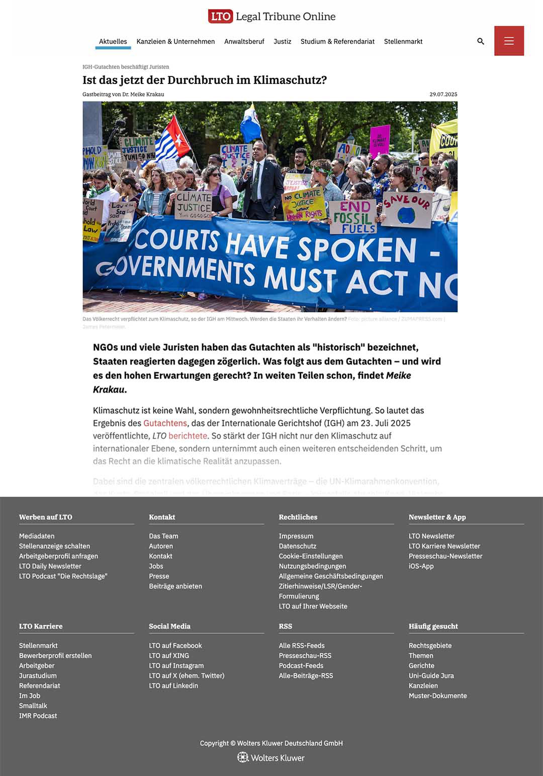 lto.de [Germany] - July 29, 2025