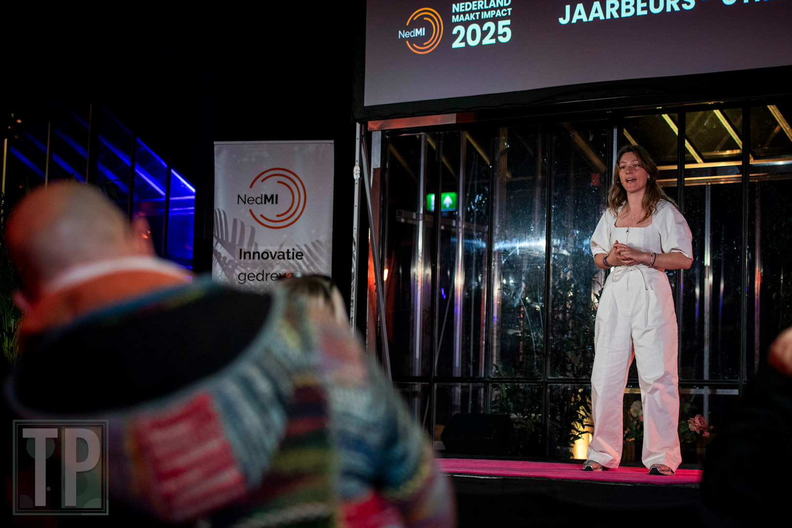 Wethouder for Utrecht, the Netherlands, Eva Ooster speaks during NMI 2025.