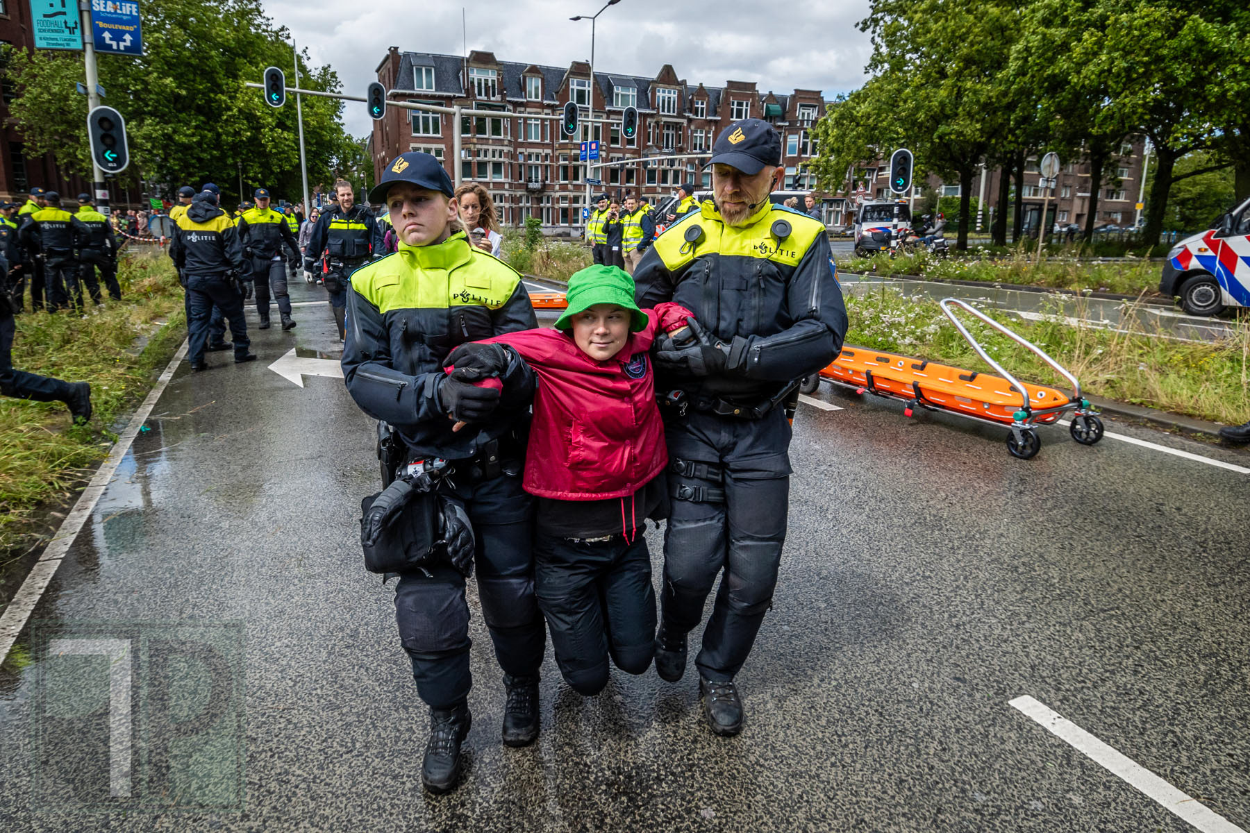 July 6, 2024 - Climate Activist Greta Thunberg Is Arrested While Protesting Against Dutch Fossil Fuel Subsidies, The Hague, the Netherlands