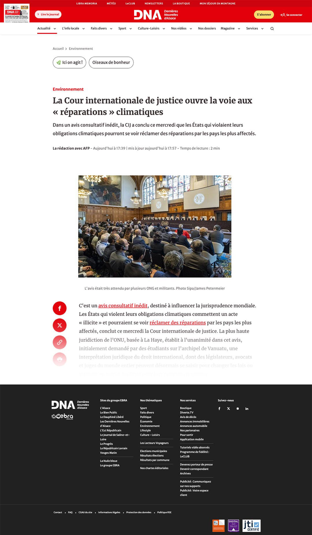 dna.fr [France] - July 23, 2025