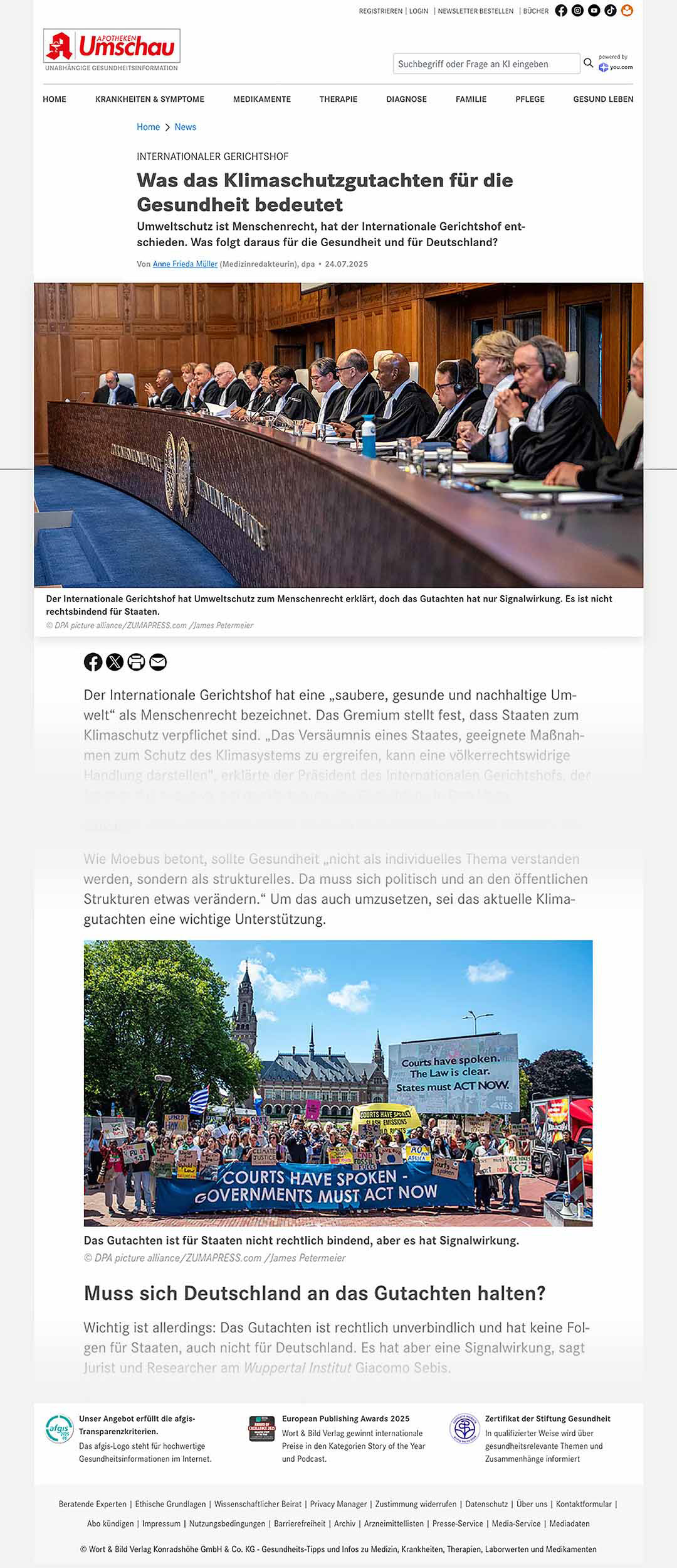 apotheken-umschau.de [Germany] - July 24, 2025