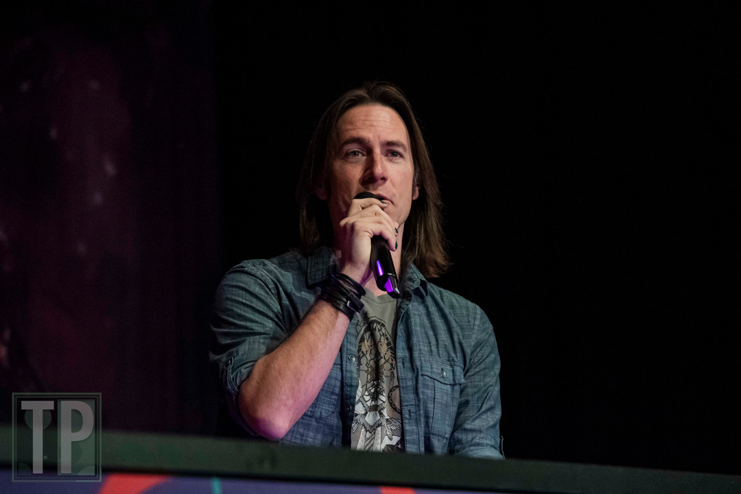 Matthew Mercer, voice Actor and host of the Dungeons and Dragons Series Critical Role, answering audience questions.