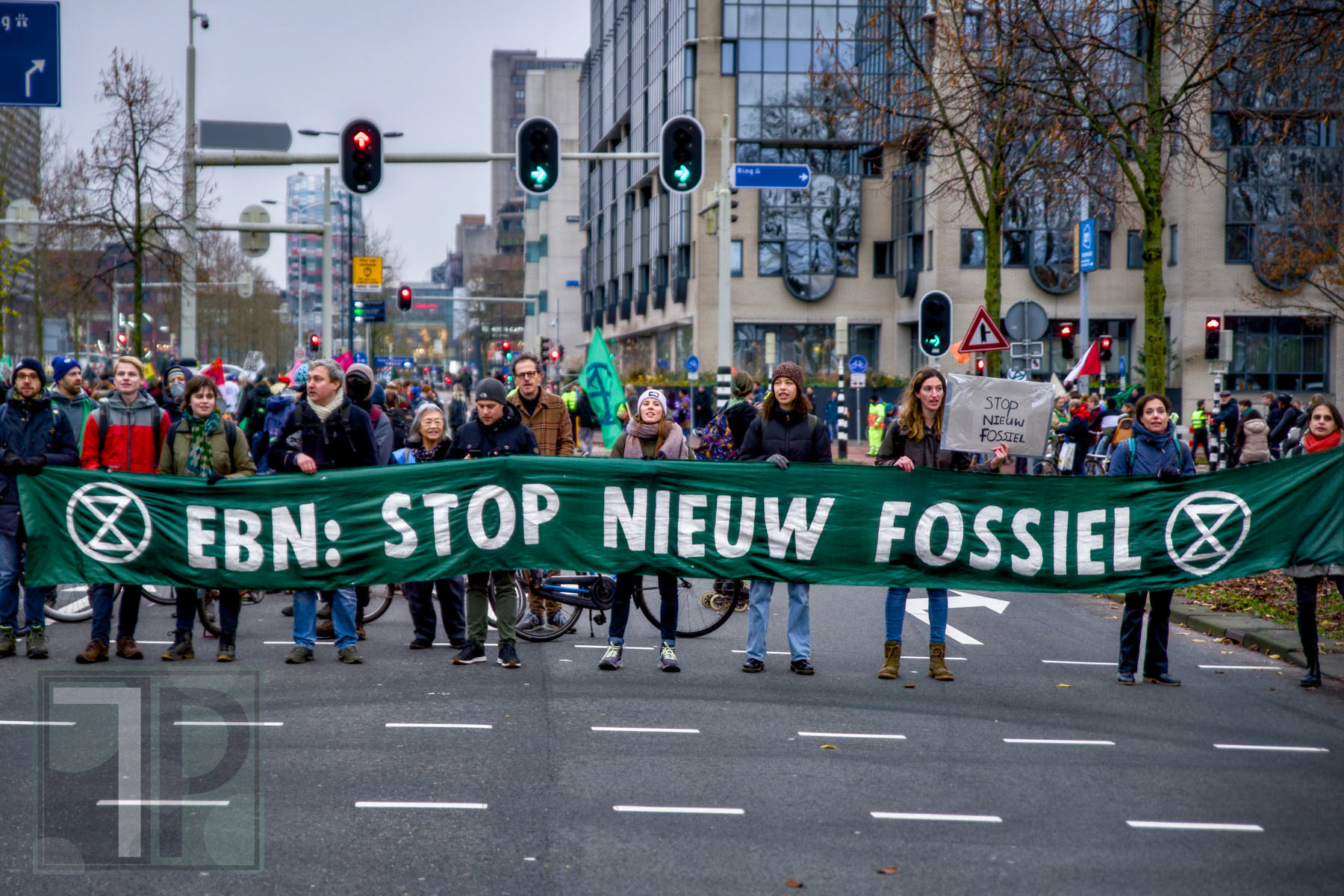 December 16, 2024 - Extinction Rebellion Standing Against Energie Beheer Nederland, Utrecht, the Netherlands