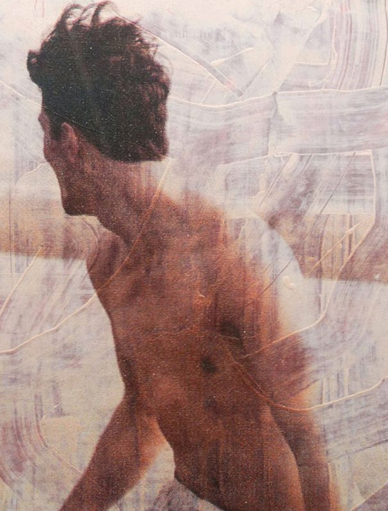 Inkjet print and oil paint on ply
