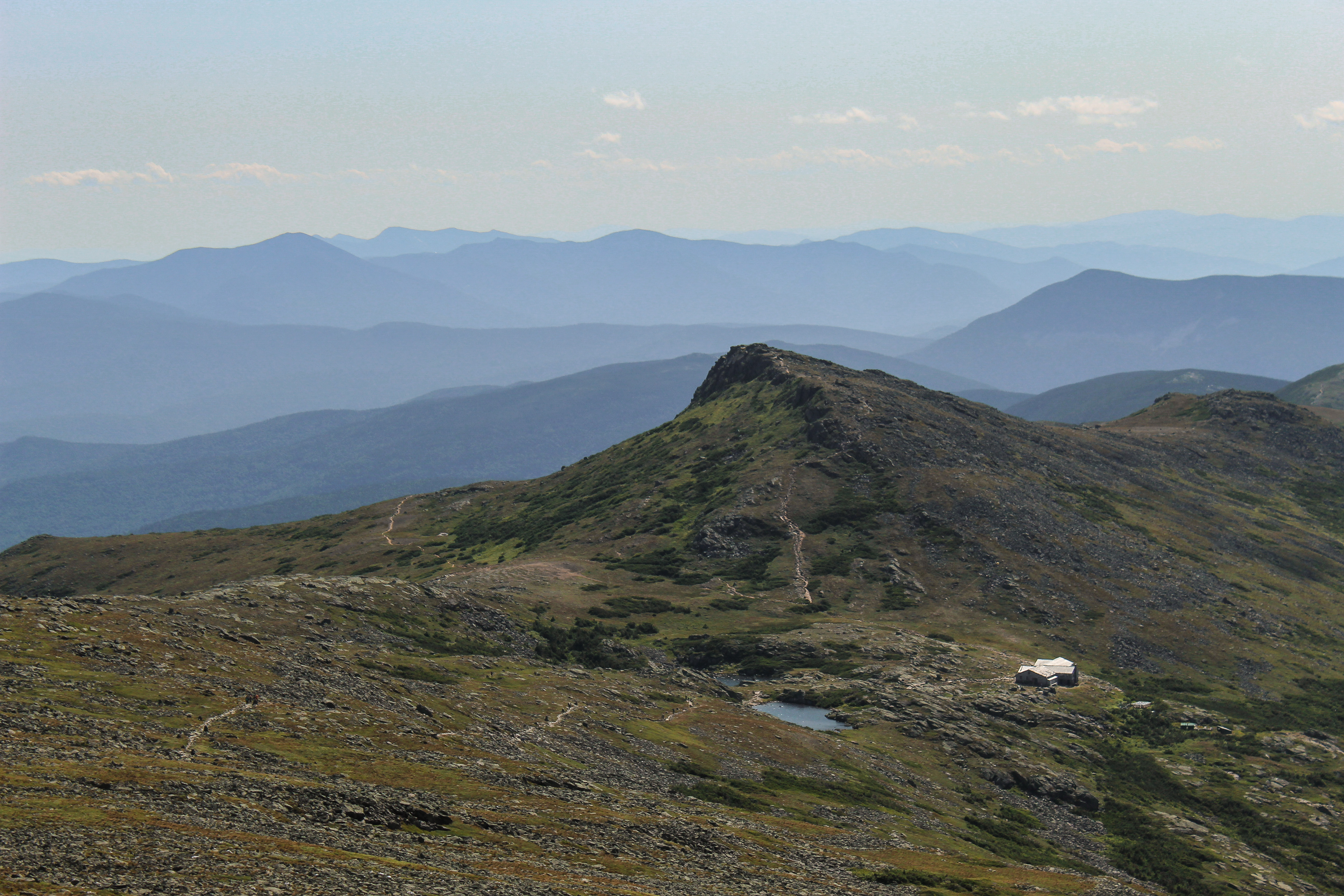 An AMC Hut below Mt. Monroe