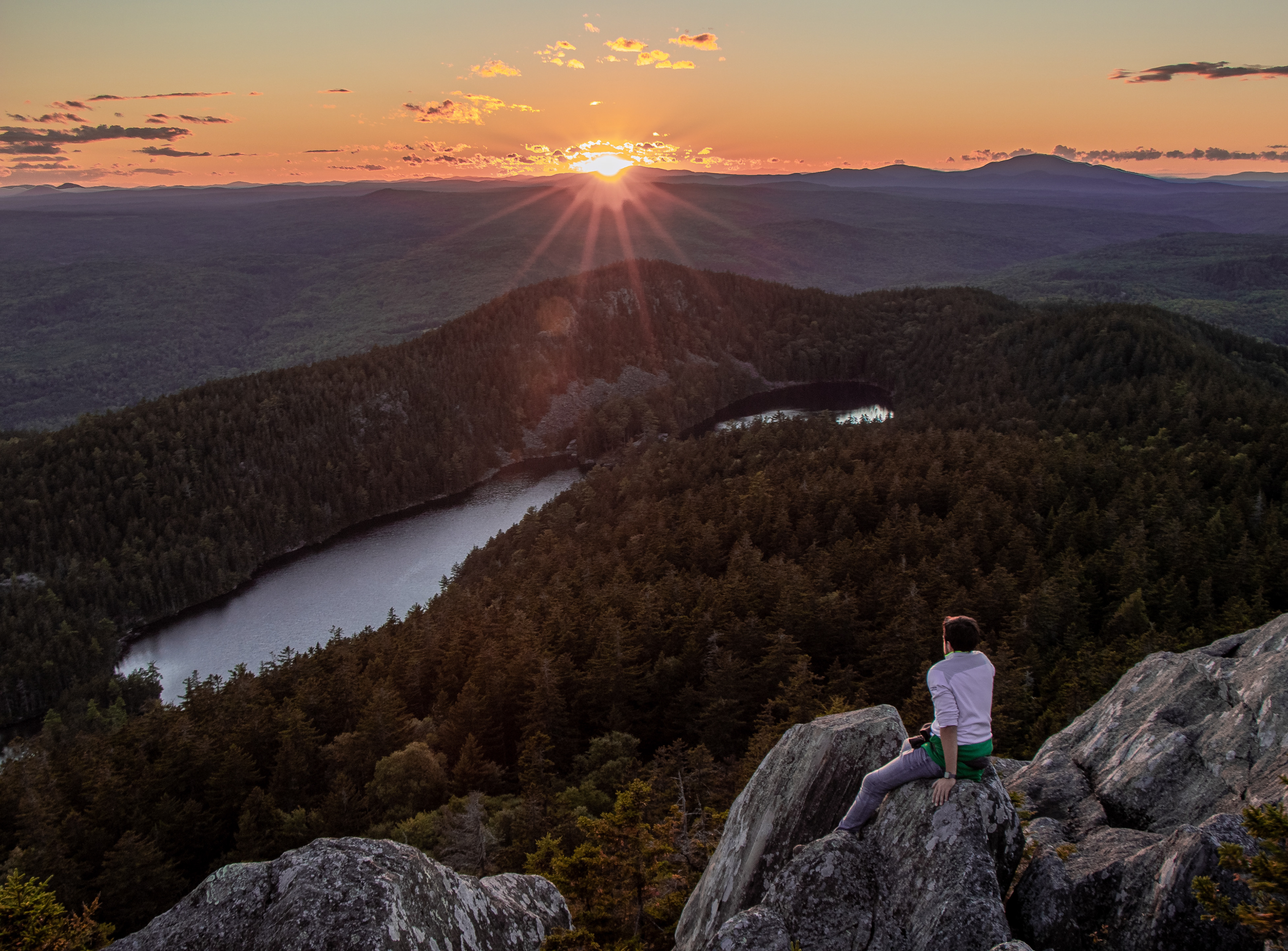 Mt. Borestone at sunset