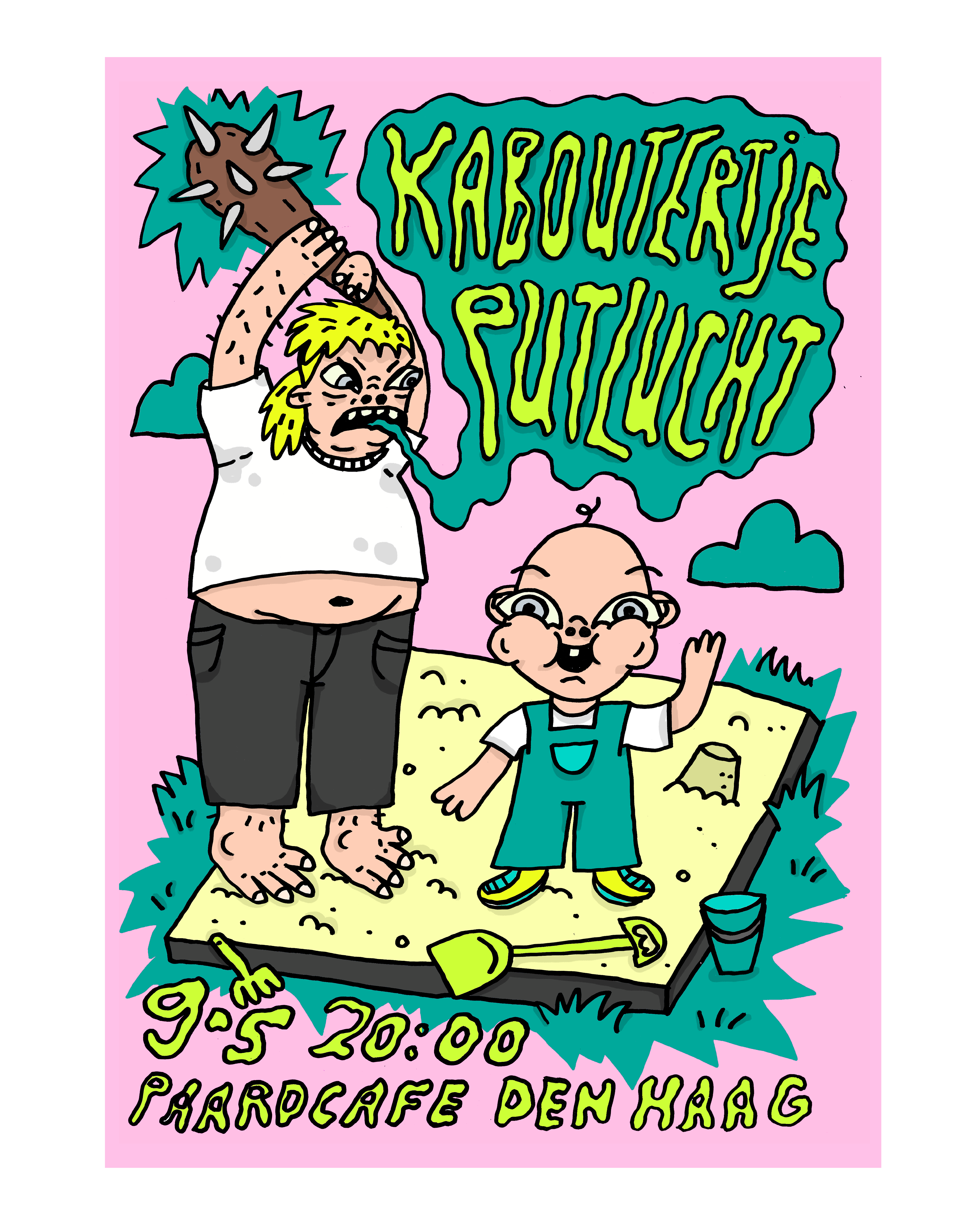 Kaboutertje Putlucht (nummer: kindje slaan) - punk/dans/zweet muziek