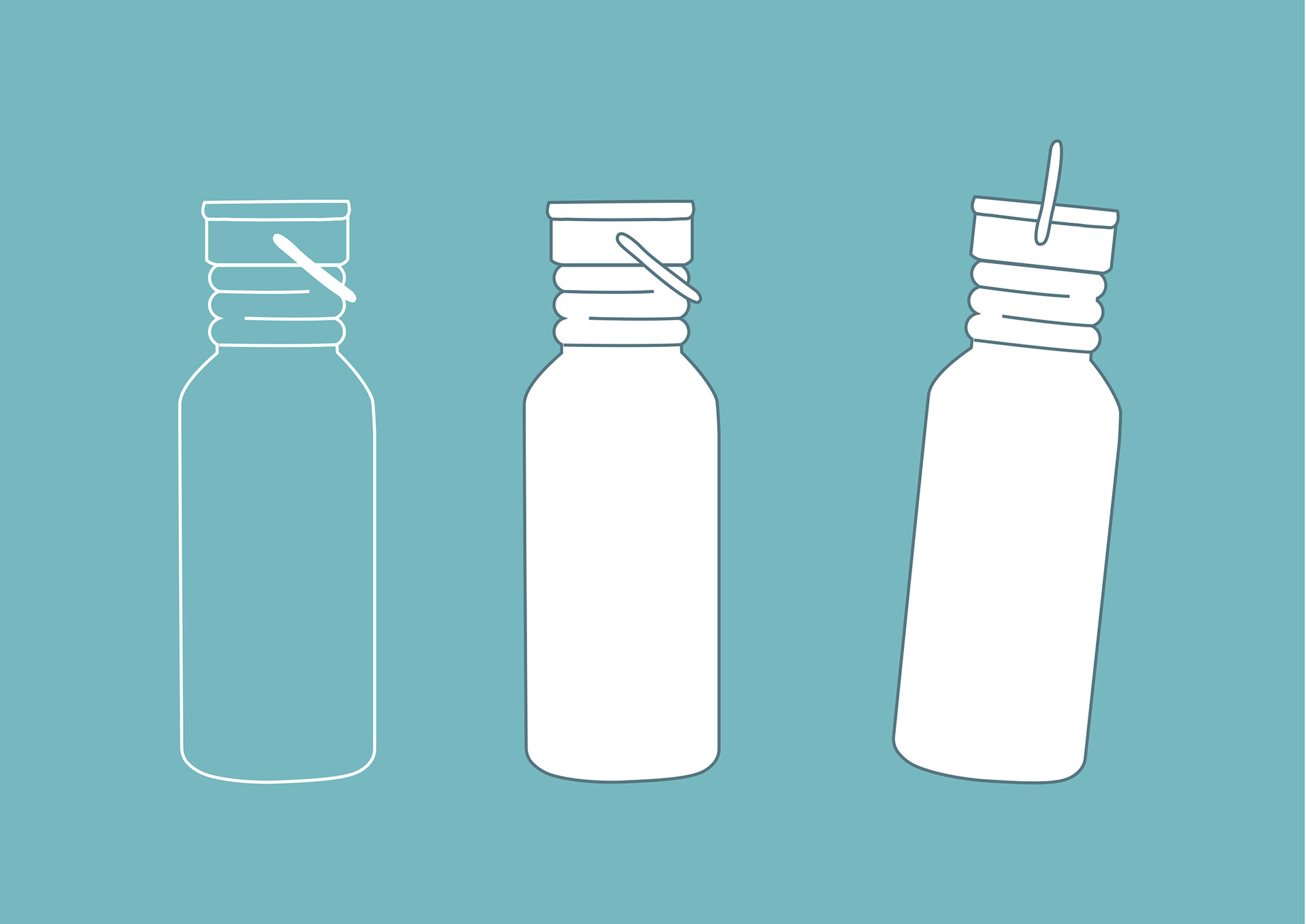 Ilustración botellas