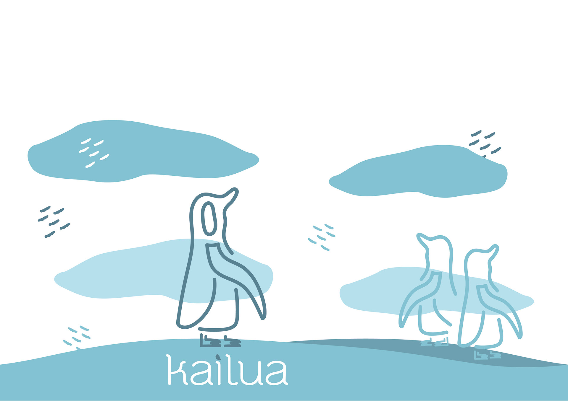 Ilustración "pingüinos"
