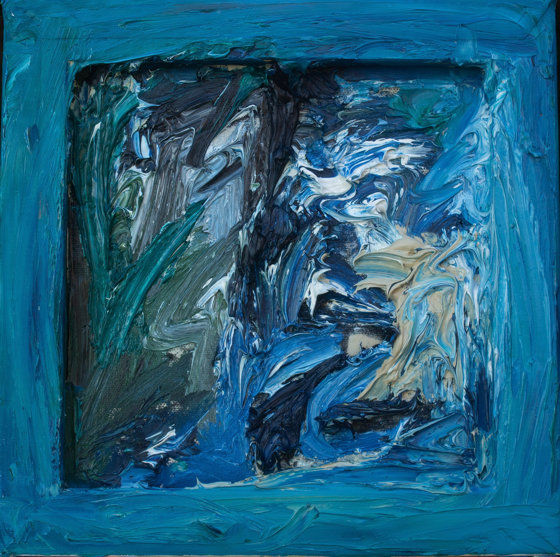 Untitled Abstract I, Oil on Canvas, 30x30cm, 2026