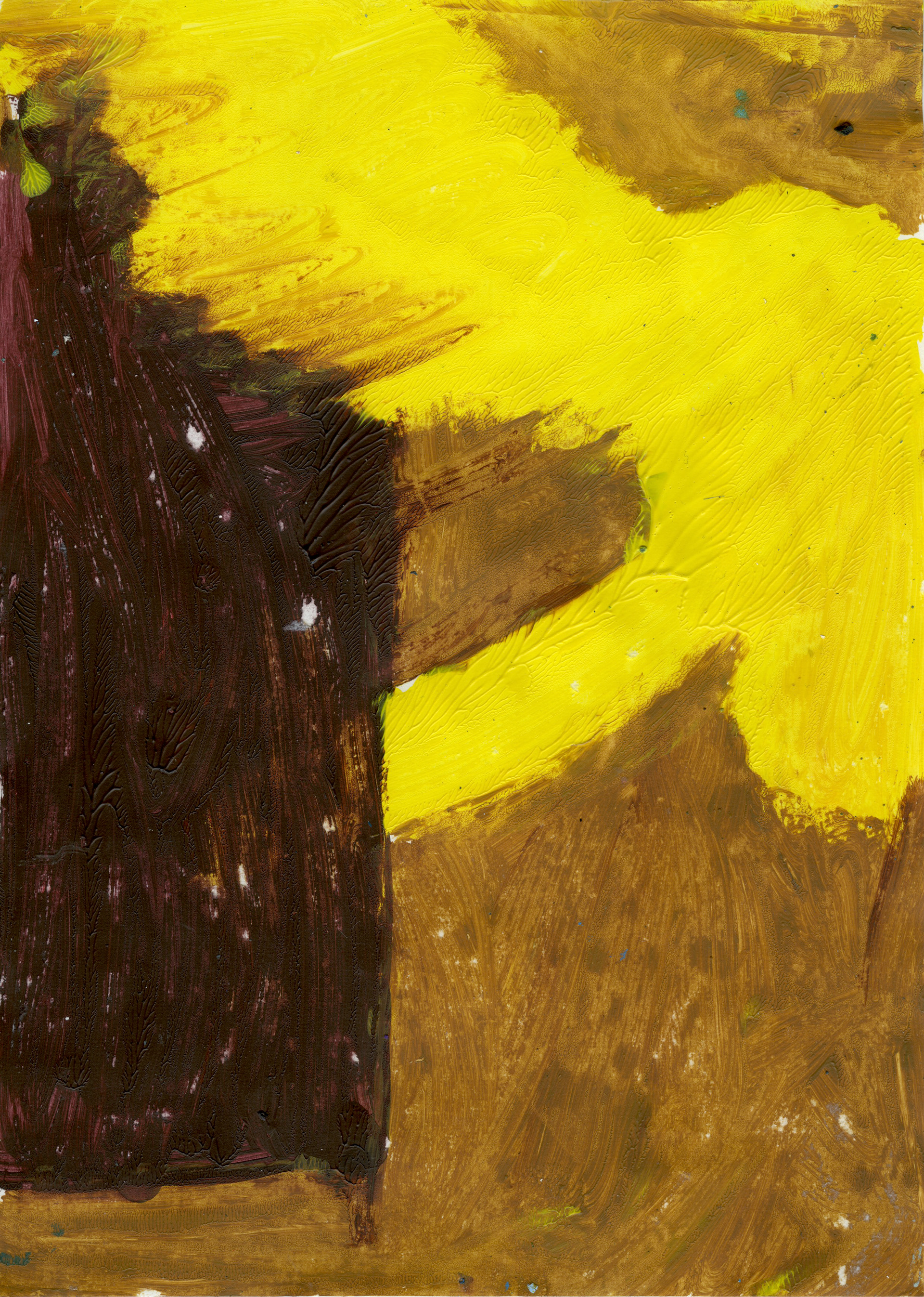 Untitled (door), Acrylic on Paper 2x29.7cm 2025