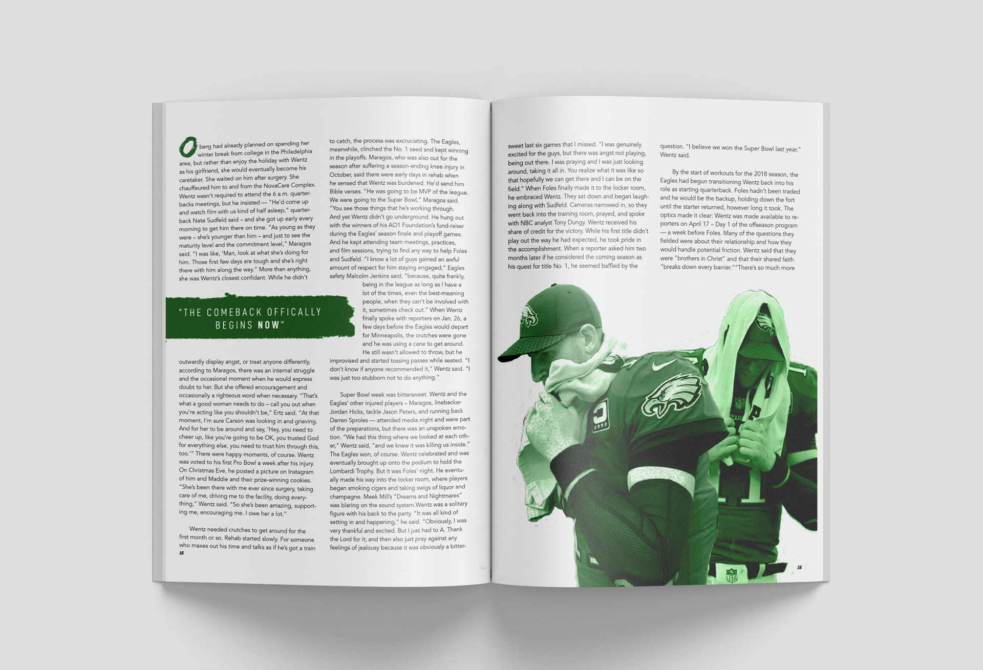 ProFootball Feature Spread