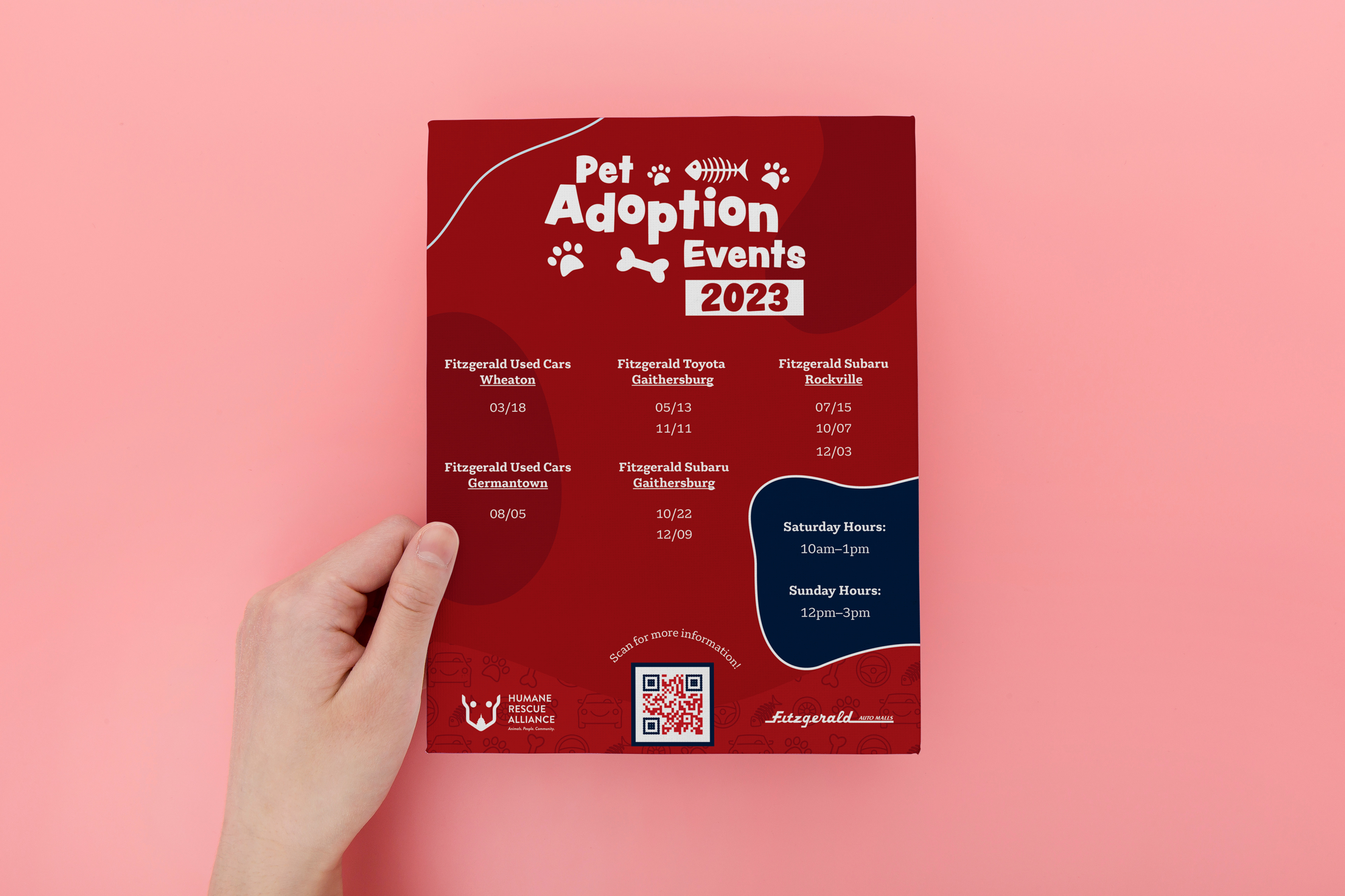 2023 Pet Adoption Date Flyer