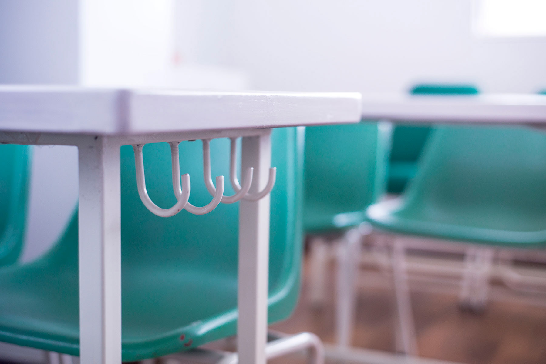 Classroom in Pune and its interior design details.