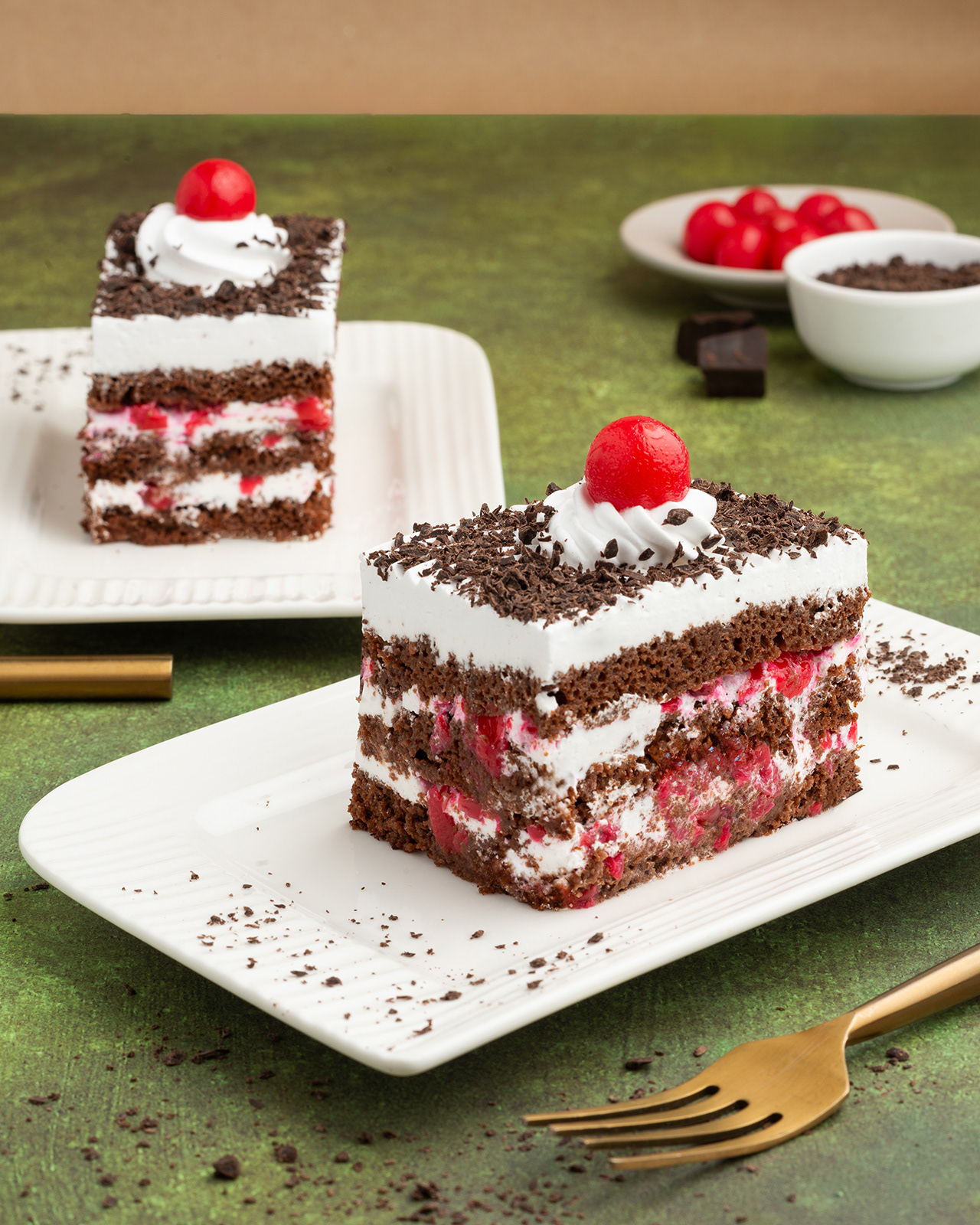 Black Forest Pastry prop styling for Verandah Deli