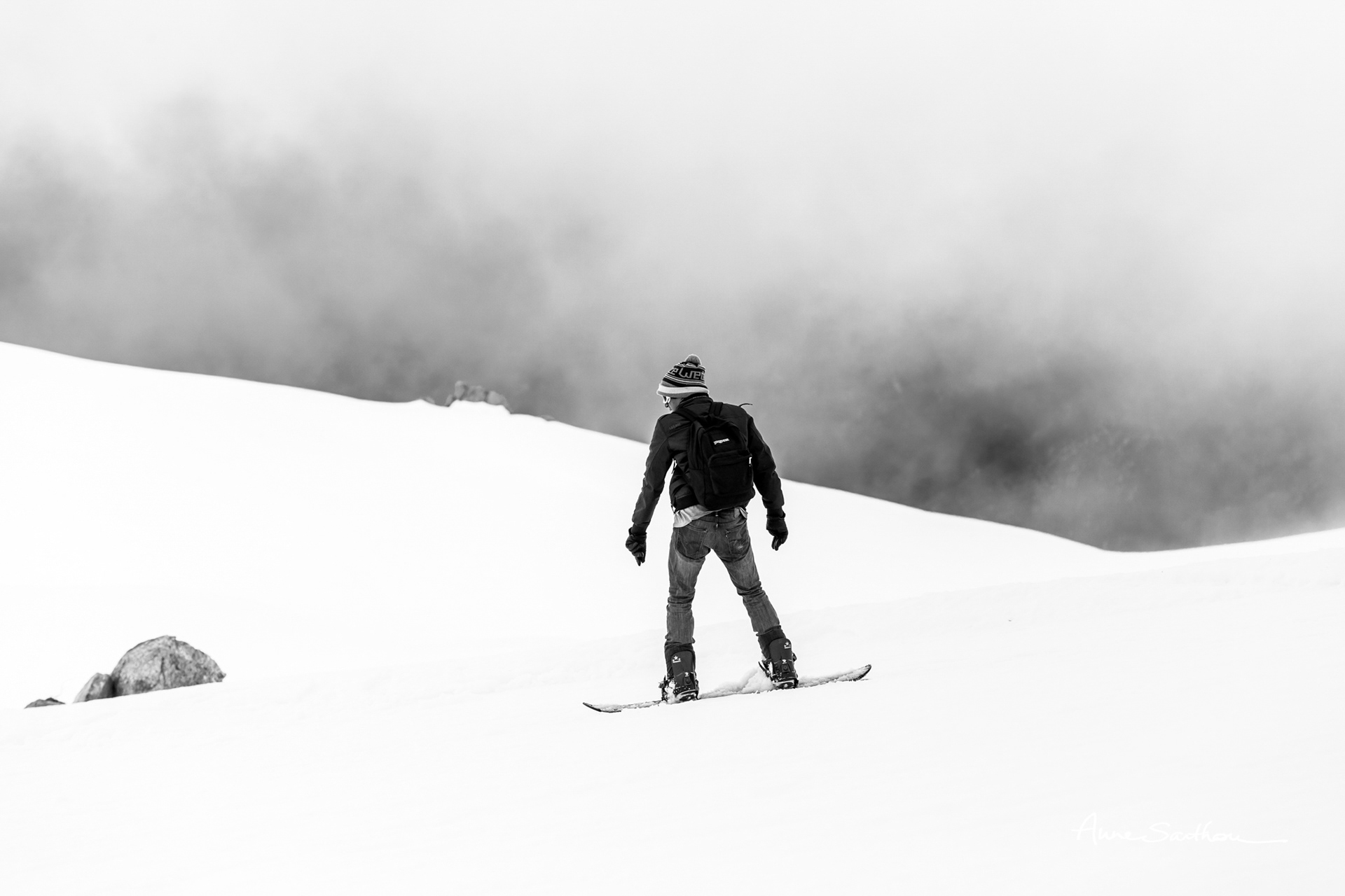 Snowboarder de dos (Ed. limitée)