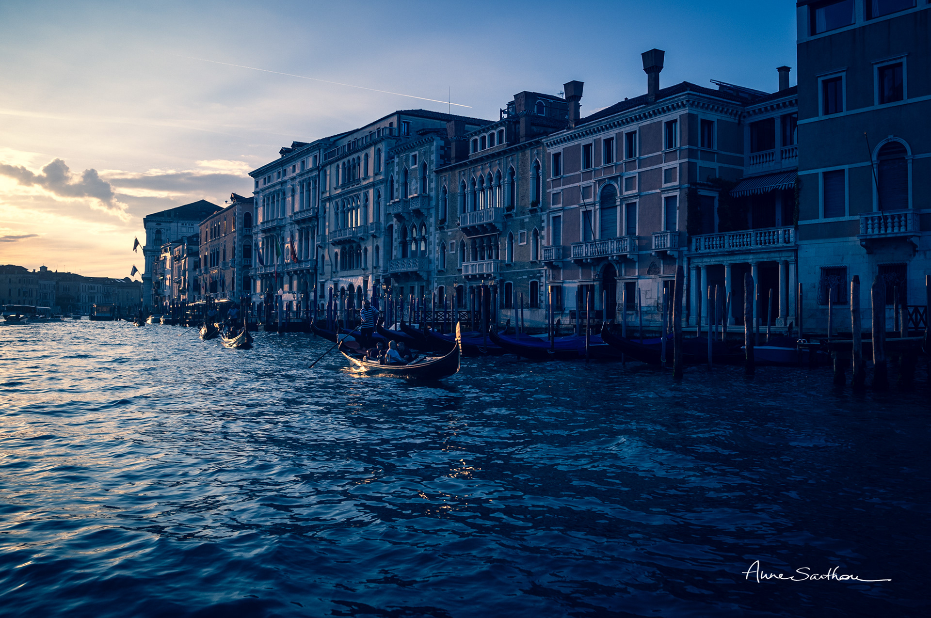 Gondoles (Venise, Italie)
