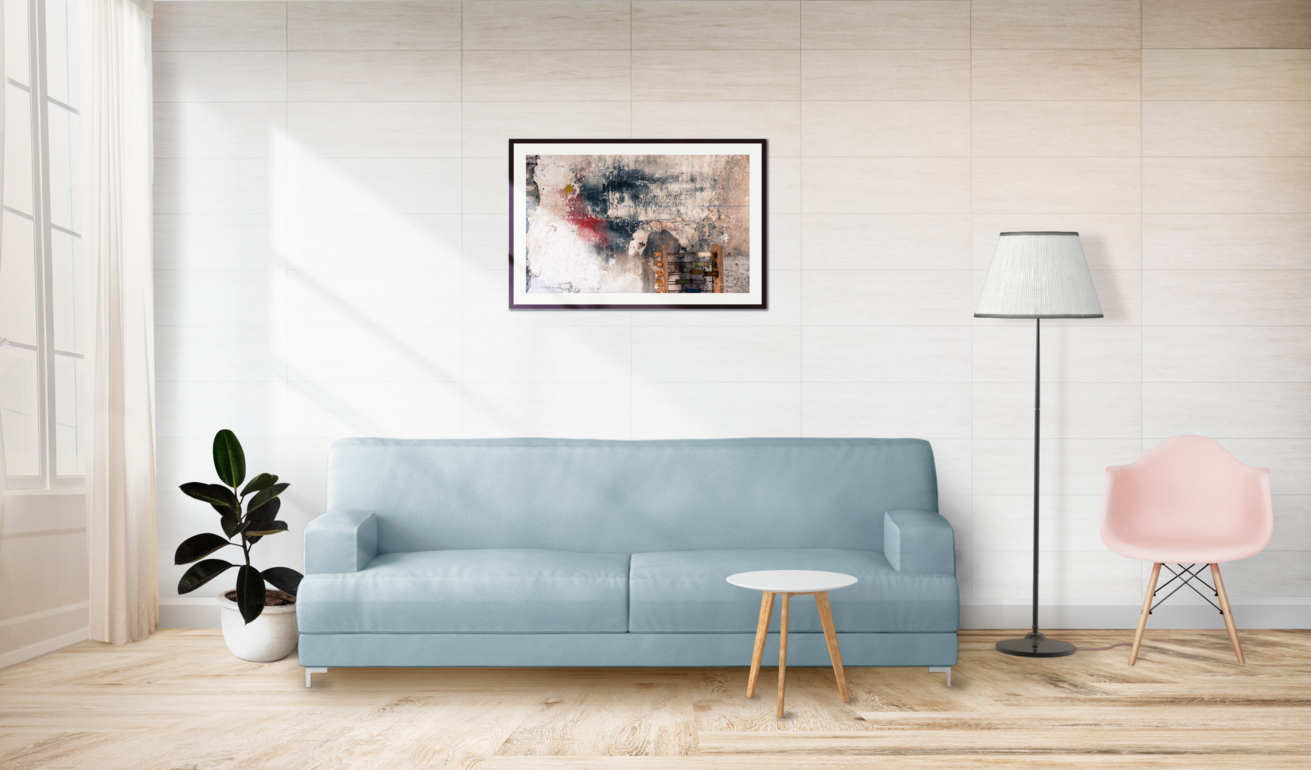 Cadre noir - 75 x 50 cm - 330€