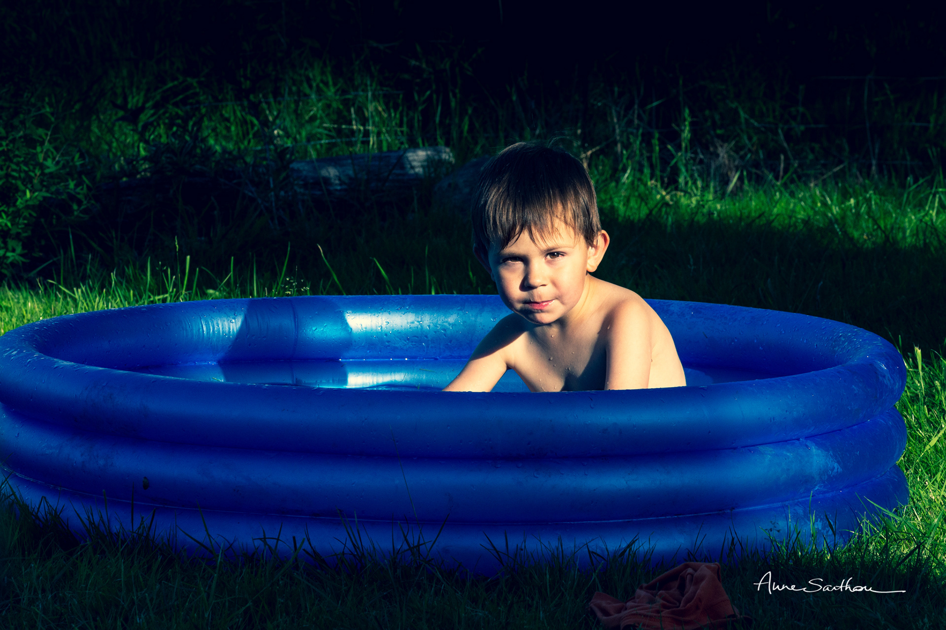 Le bain dans le jardin