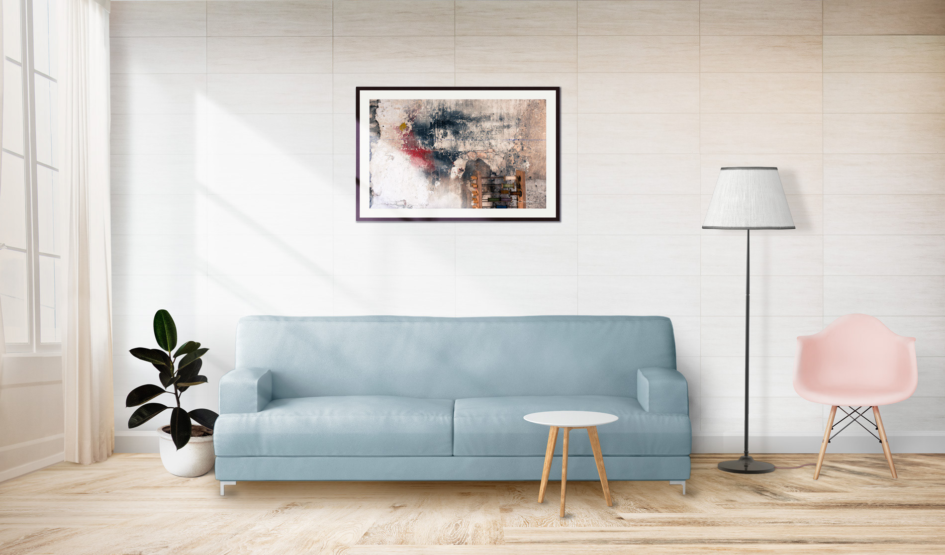 Cadre noir - 90 x 60 cm - 400€