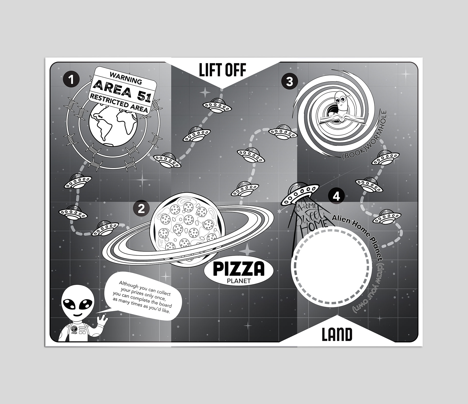 Tween Summer Reading Game Board