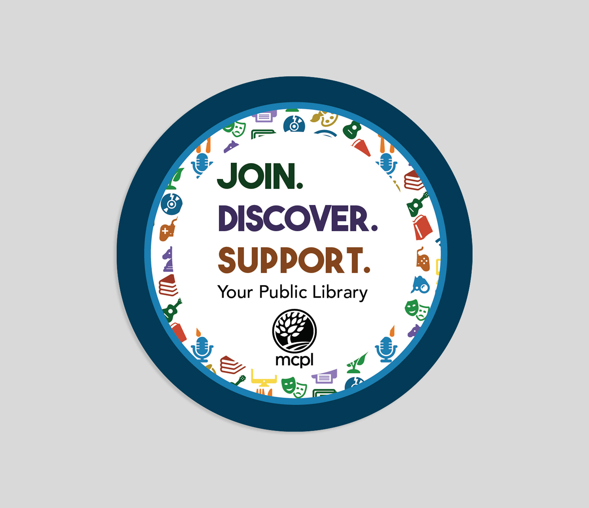 2025 Library Card Sign-Up Month Sticker