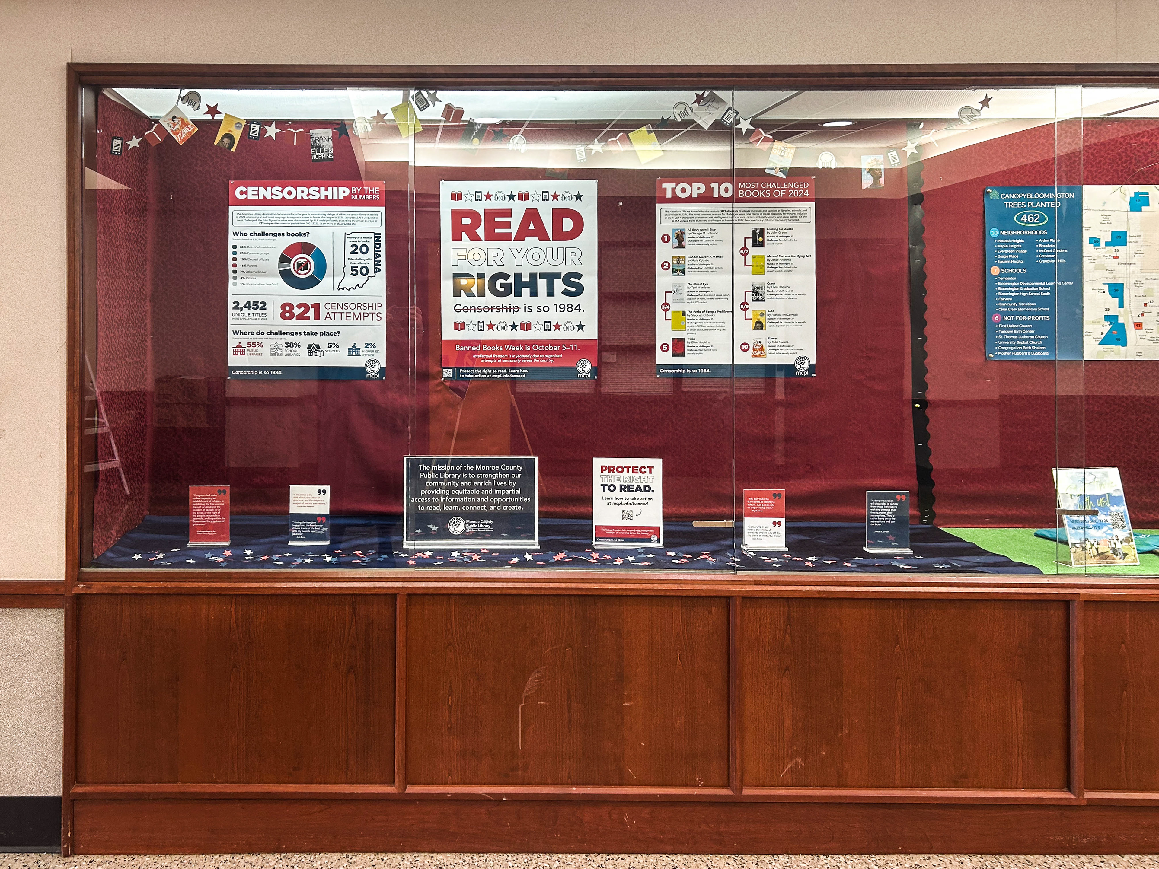 Banned Books Week City Hall Display