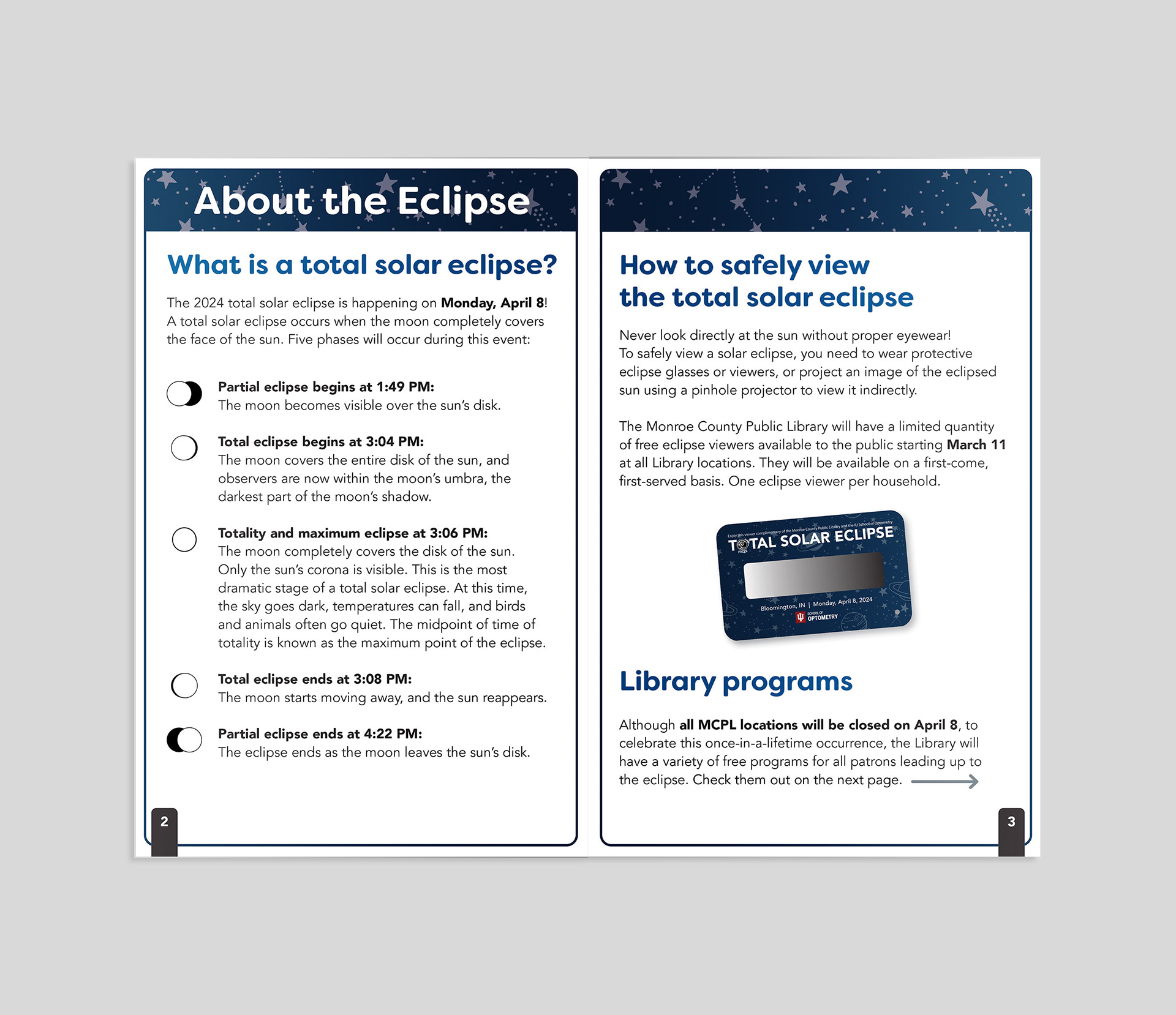 Eclipse Program Booklet Interior Spread