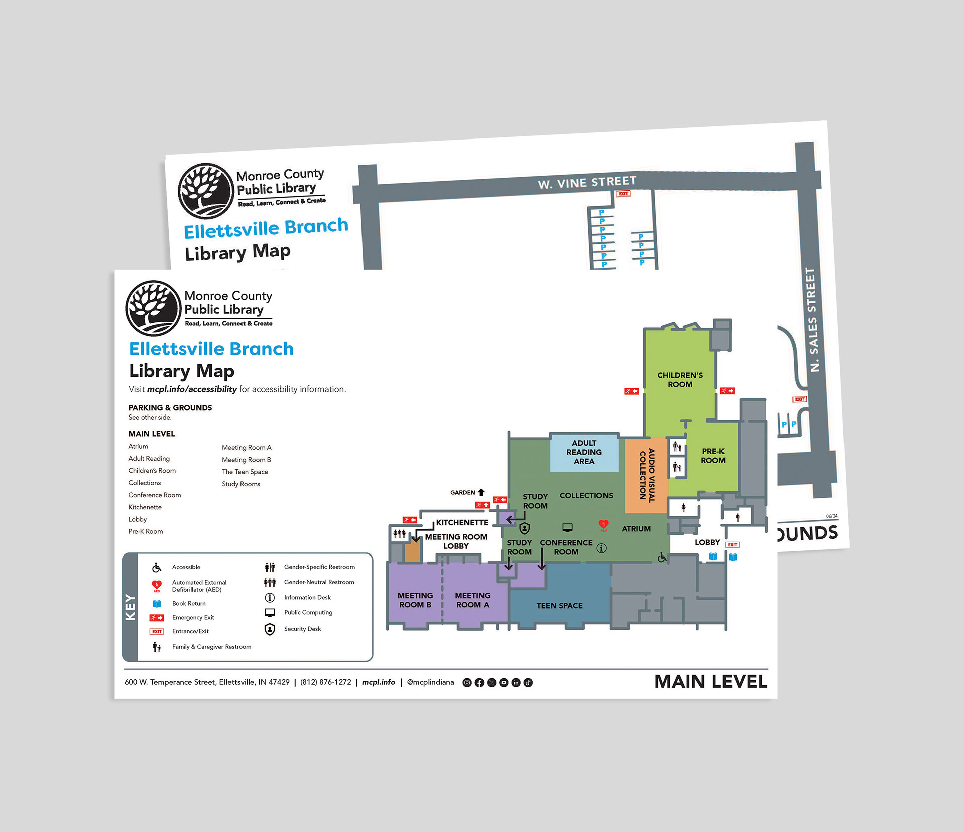 MCPL Ellettsville Branch Building Map