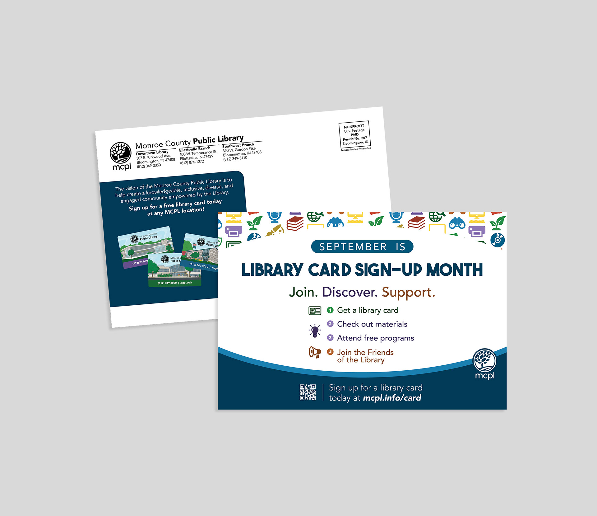 2025 Library Card Sign-Up Month Mailer