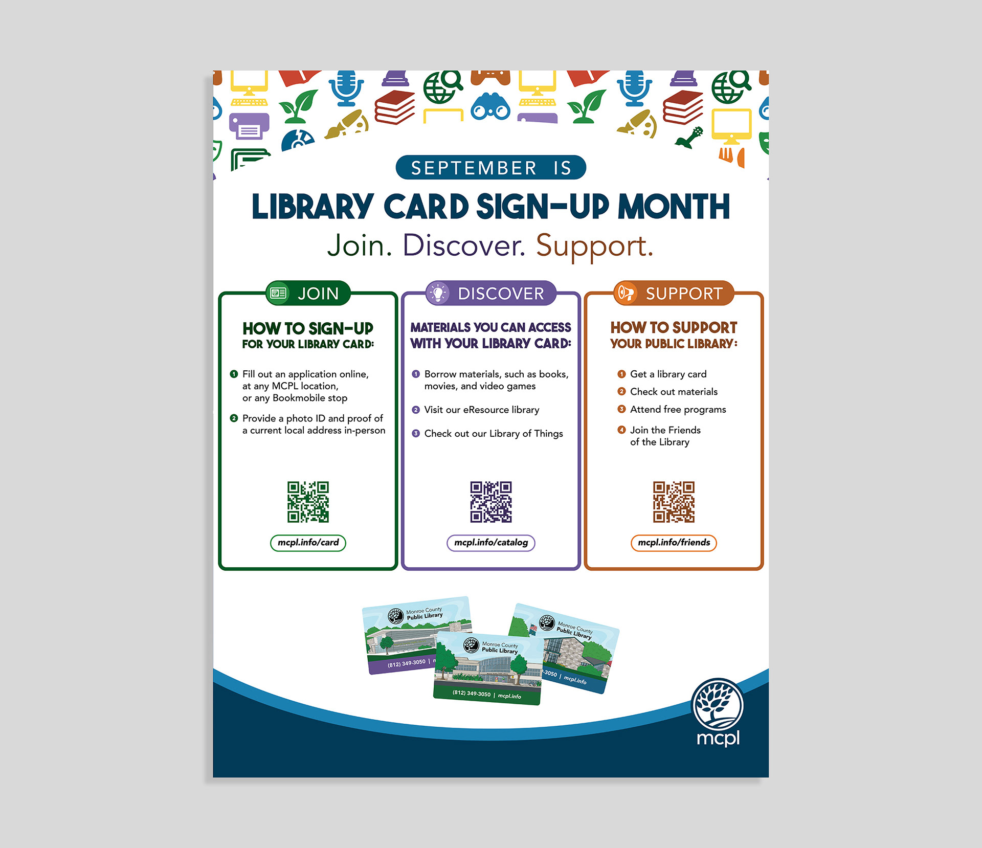 2025 Library Card Sign-Up Month Poster