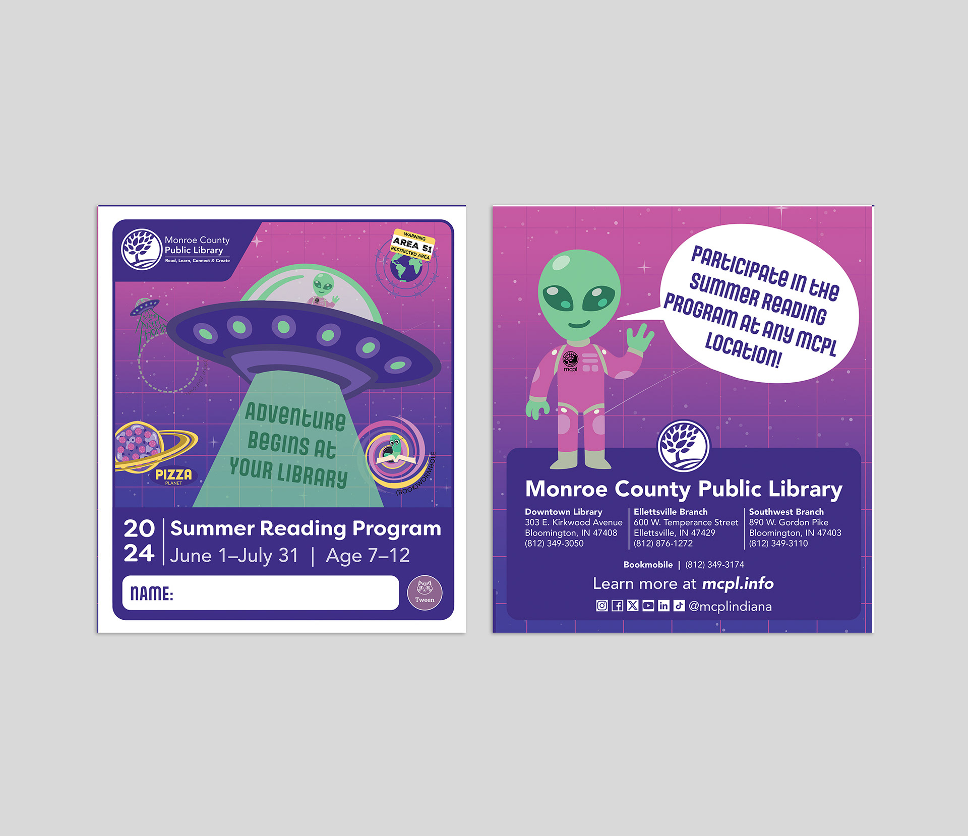 Tween Summer Reading Game Board
