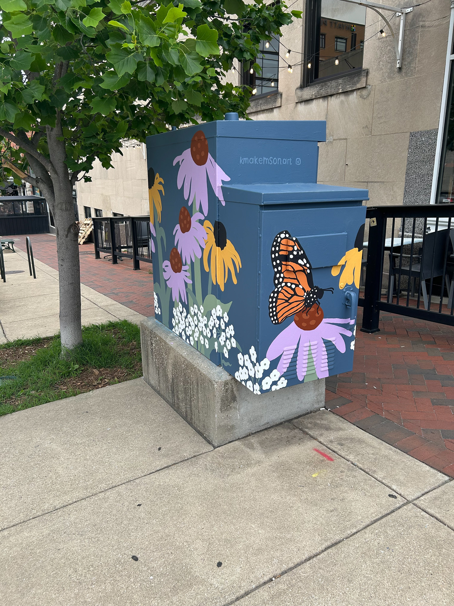 "Boxes in Bloom" Traffic Box Mural May 2025