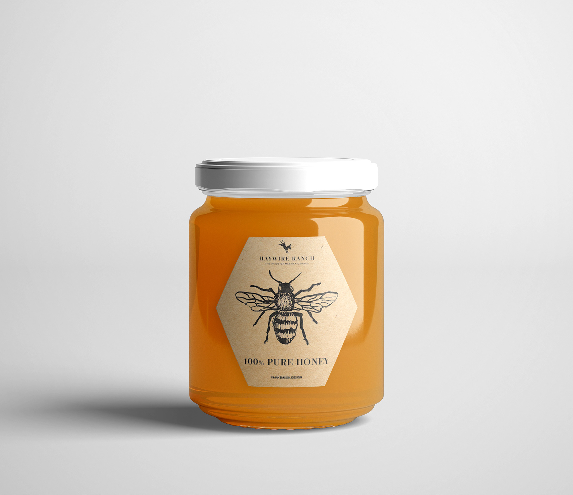 Haywire Ranch Honey Label