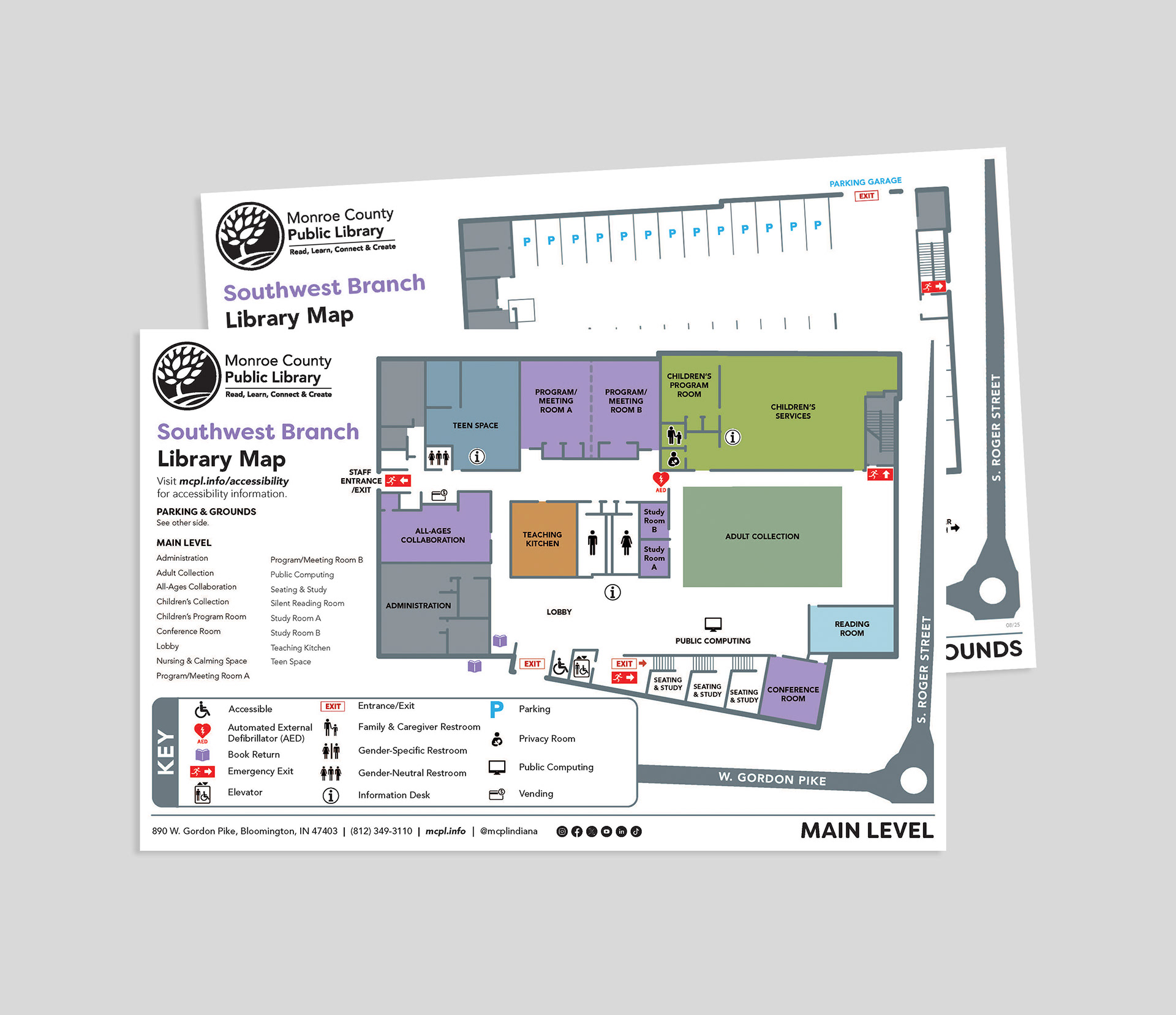MCPL Southwest Branch Building Map