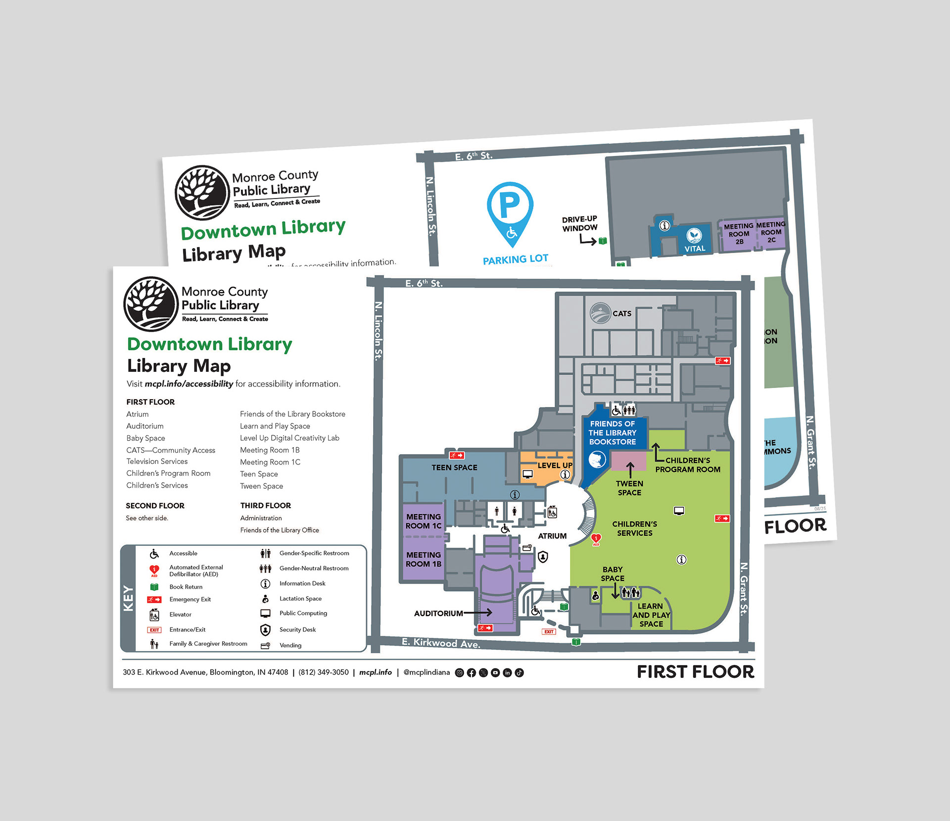 MCPL Downtown Library Building Map