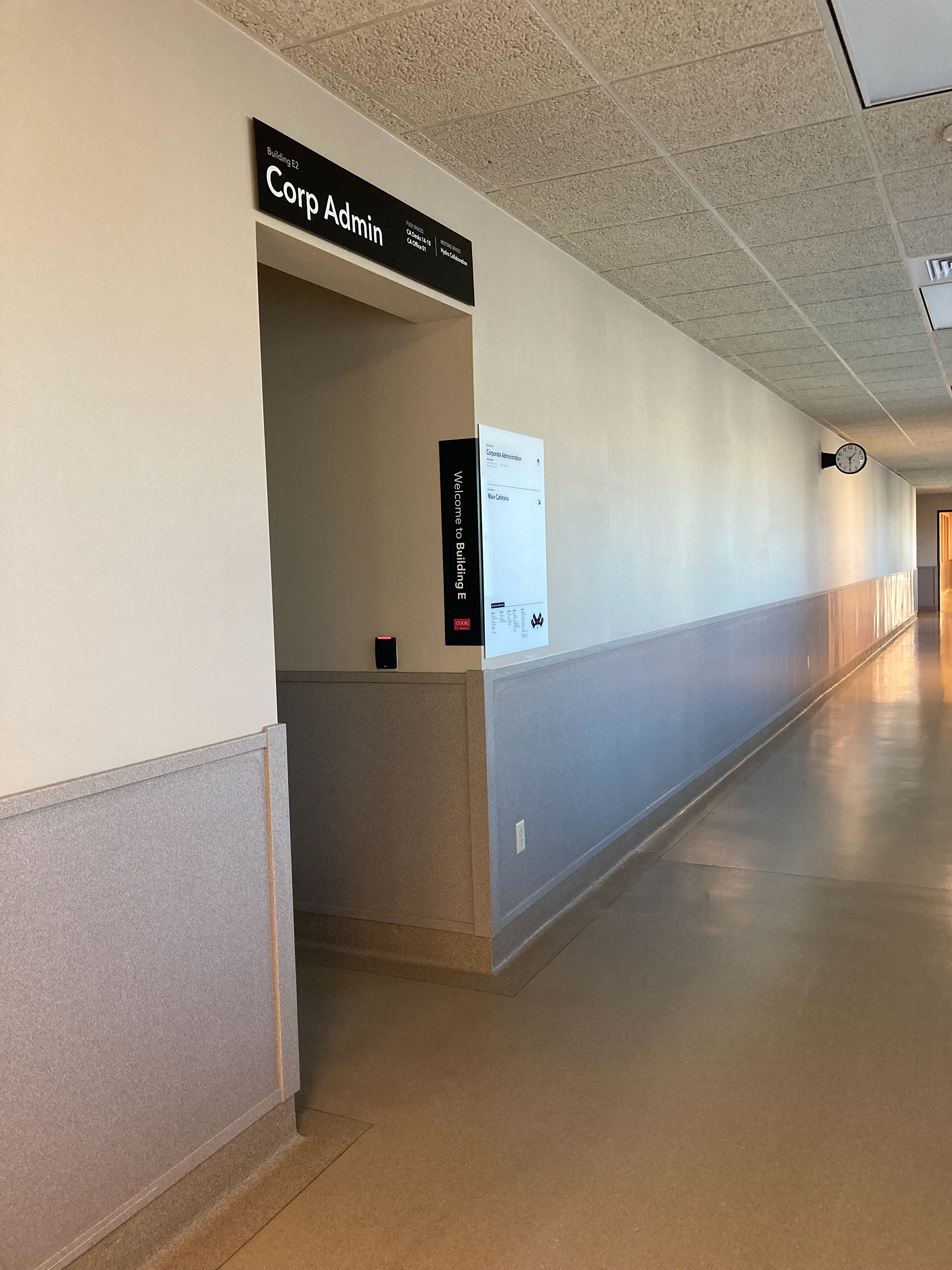 Wayfinding System at Cook Medical Global Headquarters