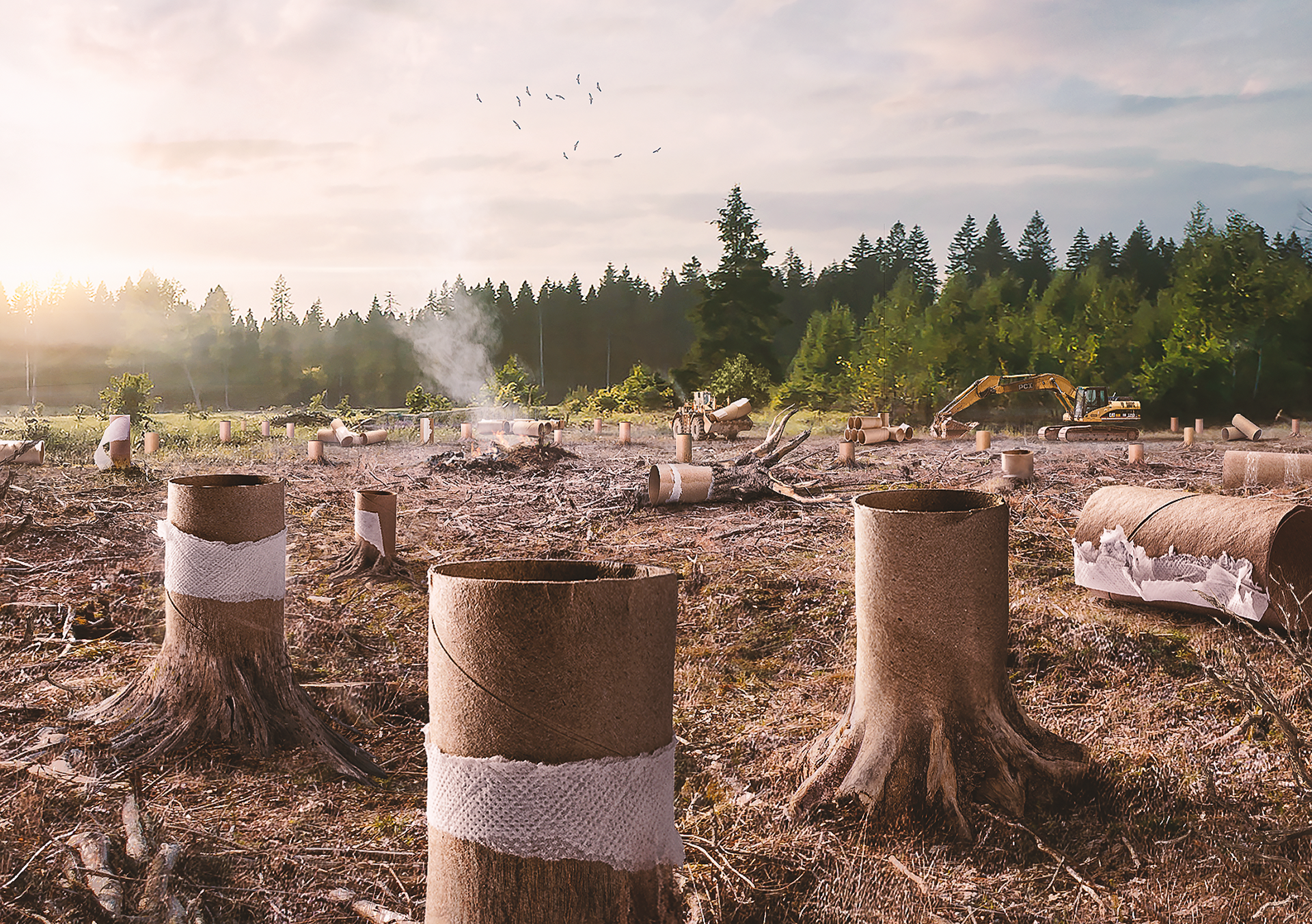 Caught short: lack of recycled toilet paper in UK 'fuelling deforestation', Trees and forests