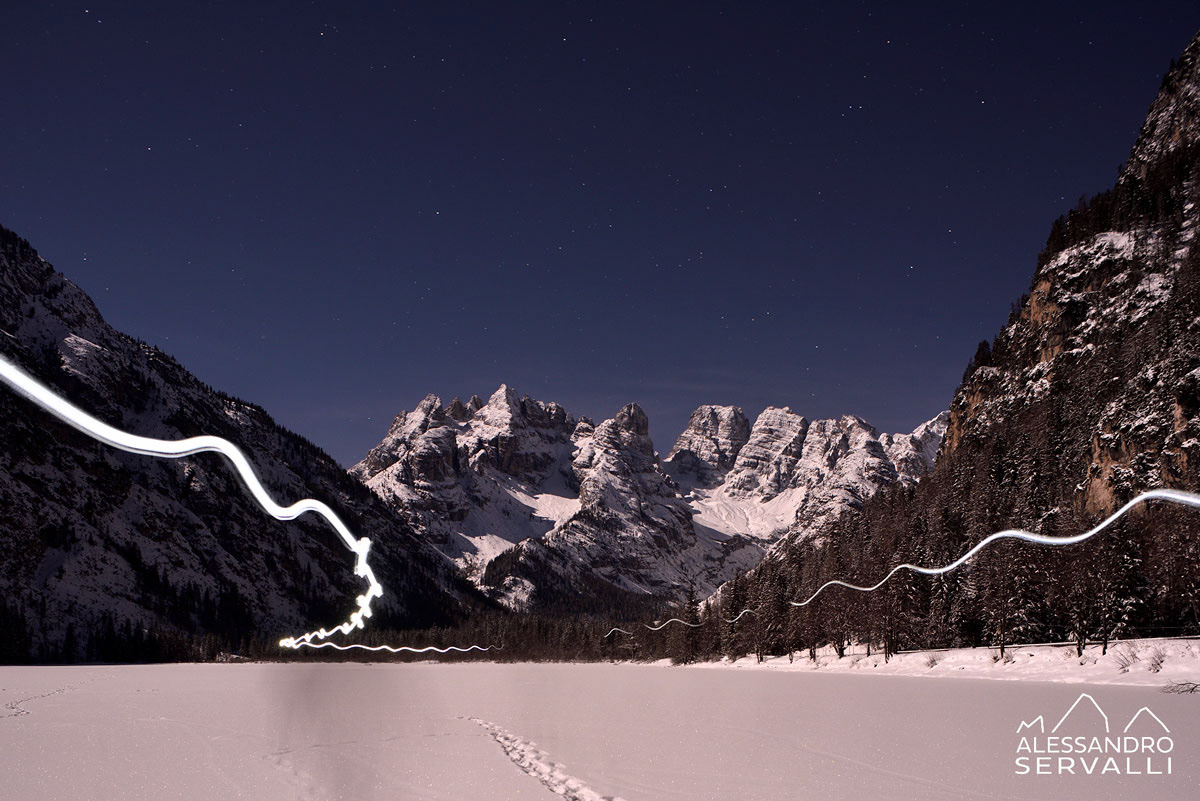 Landro Lake - full moonlight