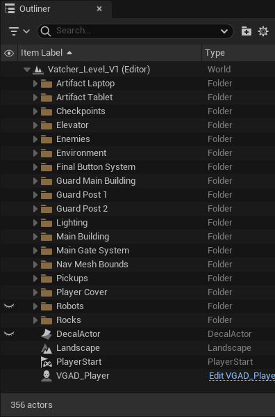 Unreal Hierarchy