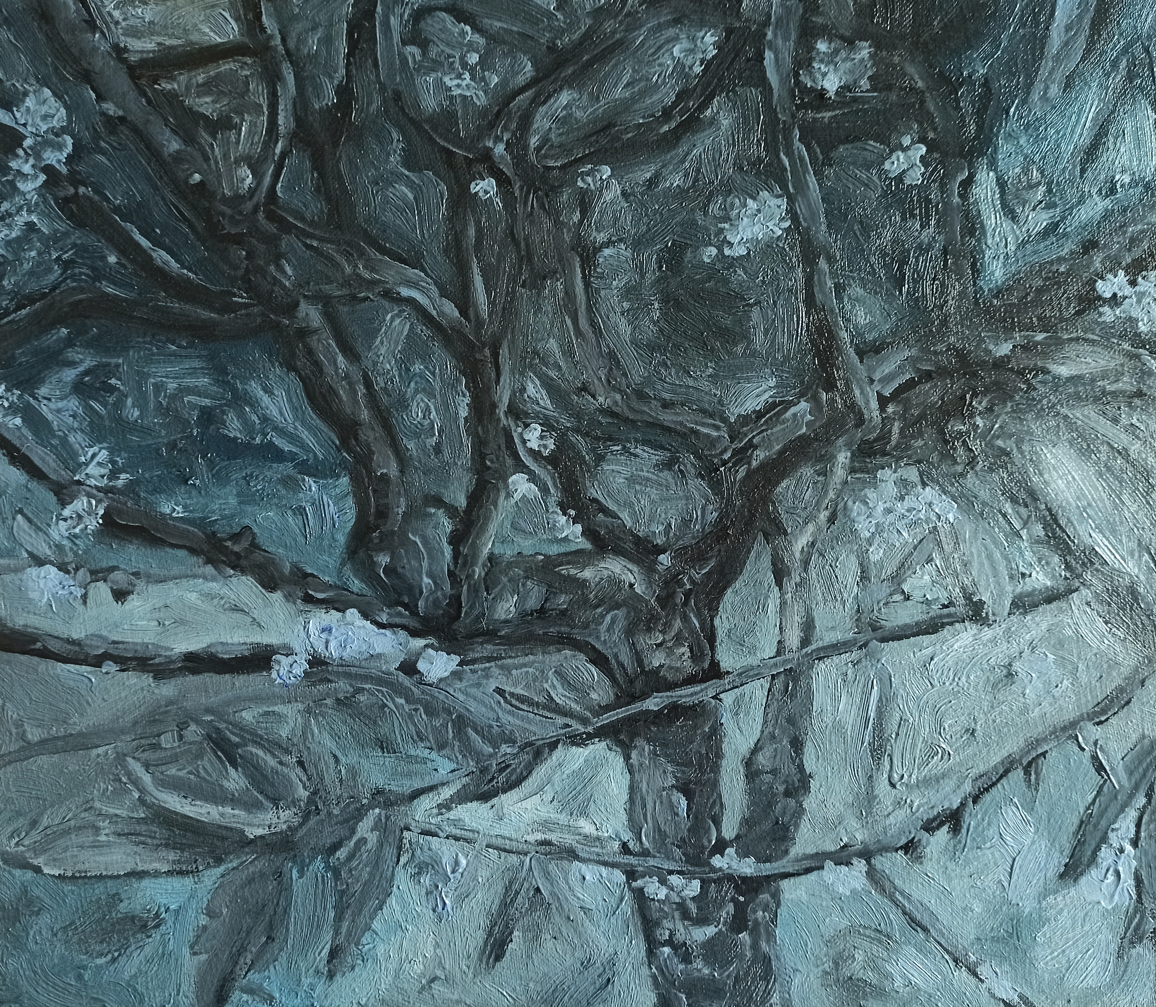 Hruška-oil on canvas-2023 - for sale