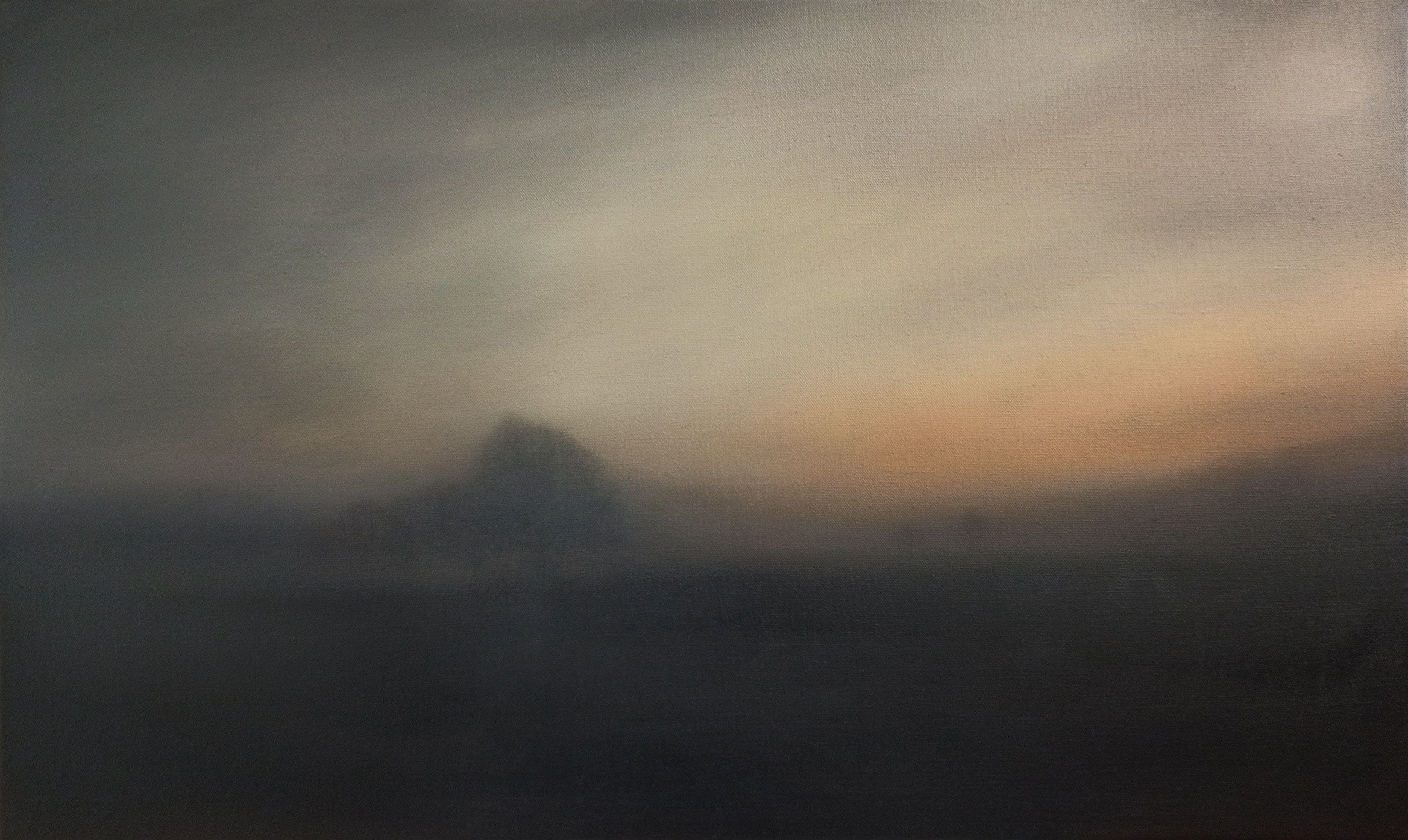 Ranní mlha 2 - 100x60- oil on canvas -2022 - sold