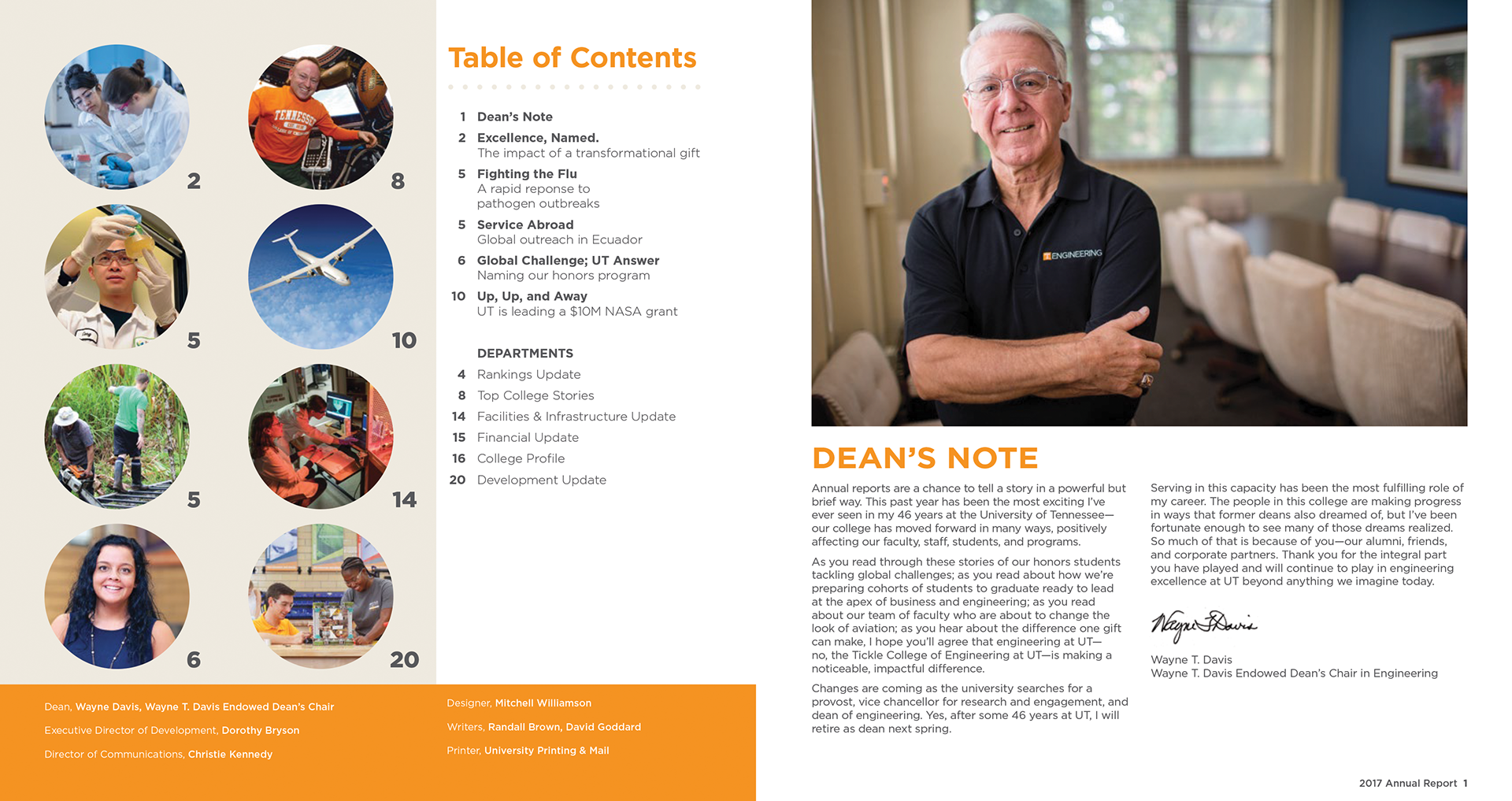 University of Tennessee Tickle College of Engineering 2017 Annual Report. p0-1