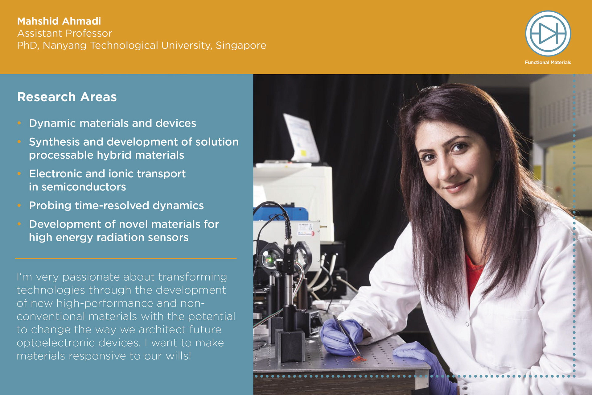 Material Science & Engineering Recruitment Packet Postcard Example