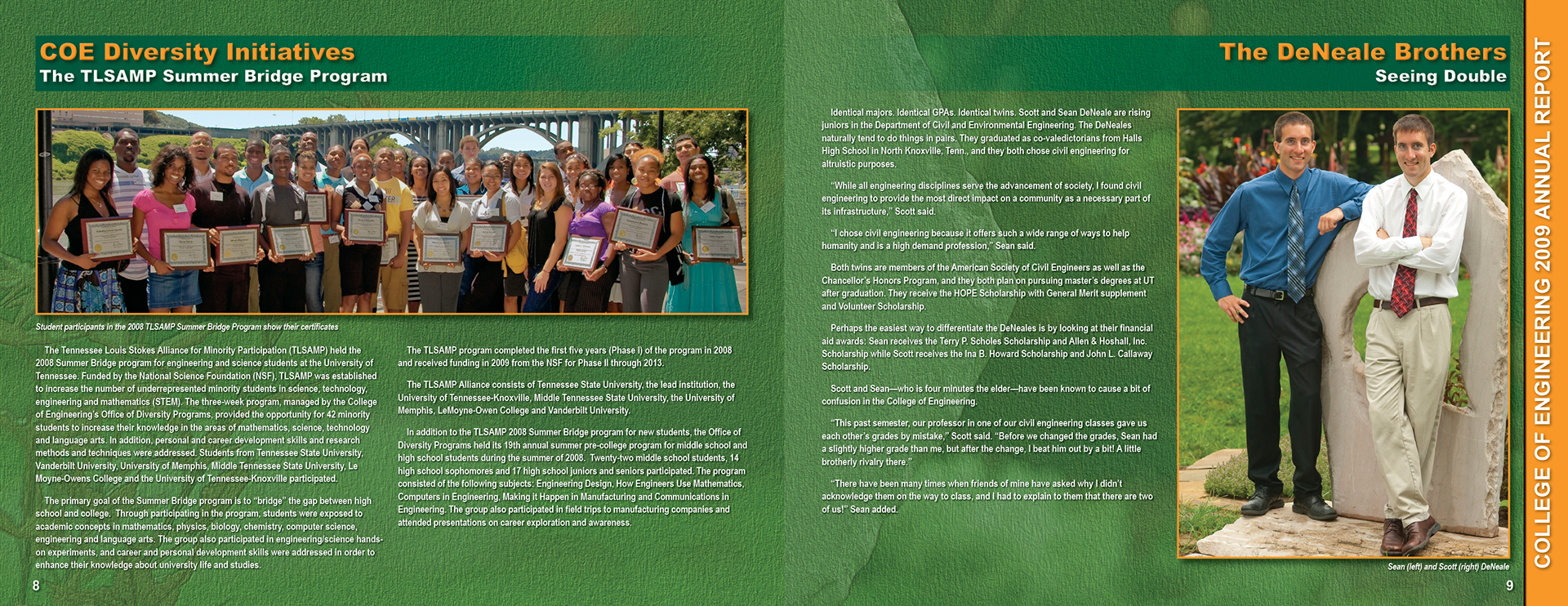 University of Tennessee College of Engineering Annual Report 2009. p8-9