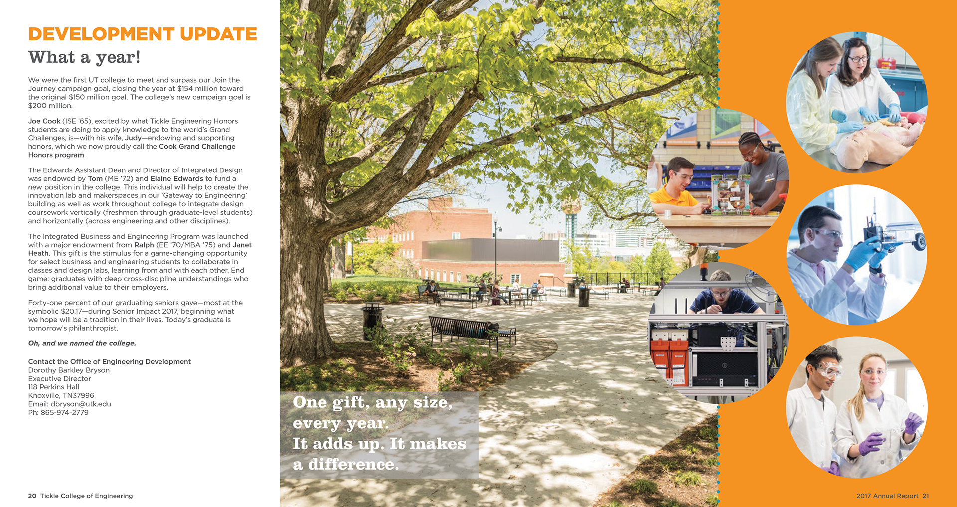 University of Tennessee Tickle College of Engineering 2017 Annual Report. p 19-20