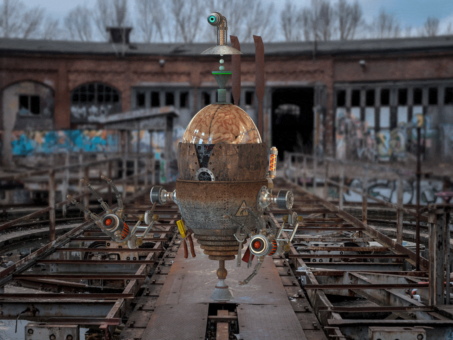 Custodial Maintenance Robot. OneMonkeyGarage.com