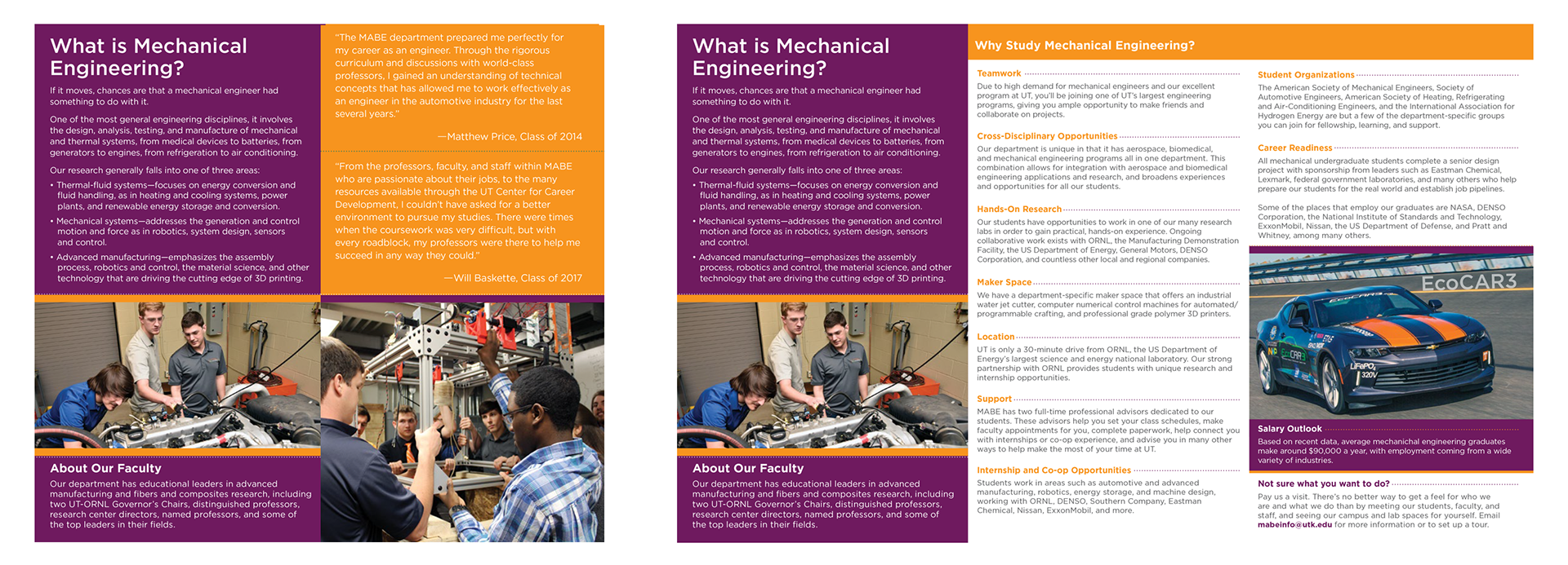 Mechanical Engineering Brochure